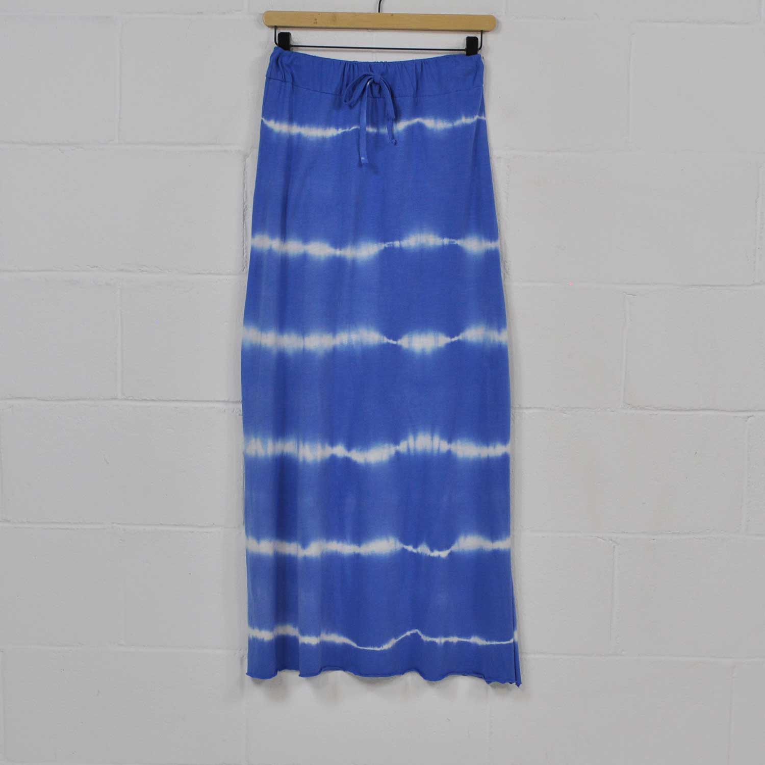 Blue tie dye skirt