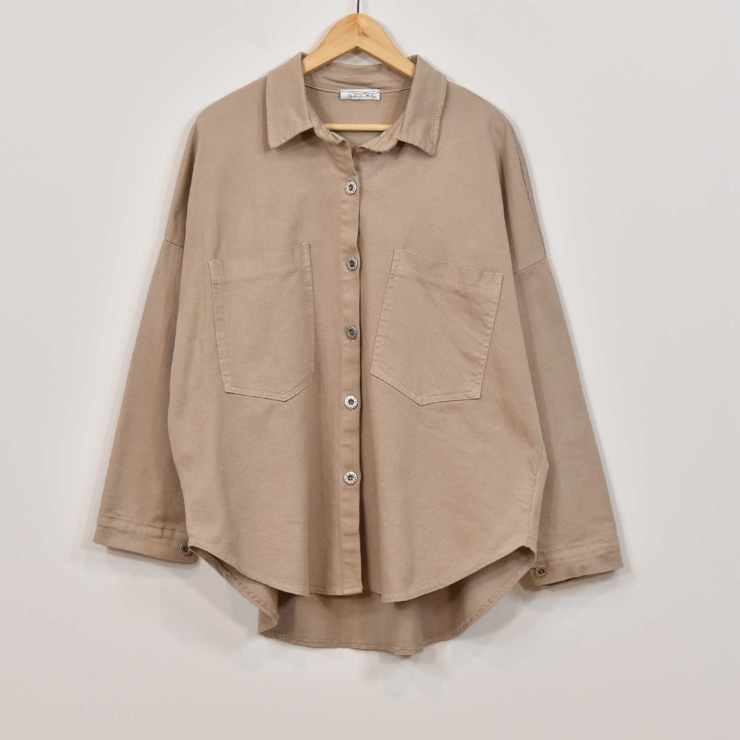 Sobrecamisa beige