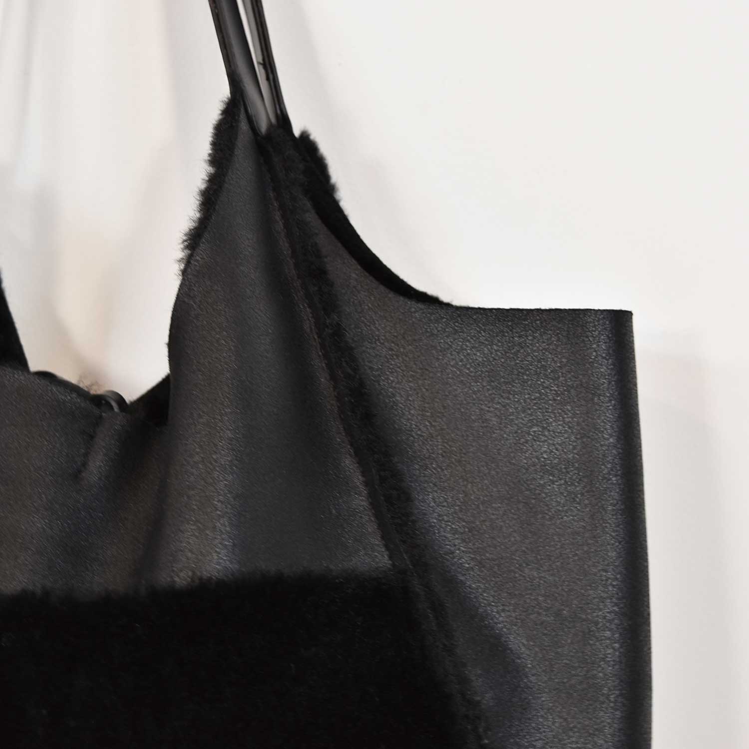 Black fur bag