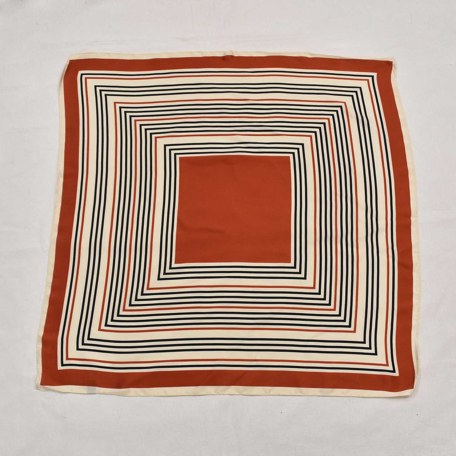 Foulard à rayures orange