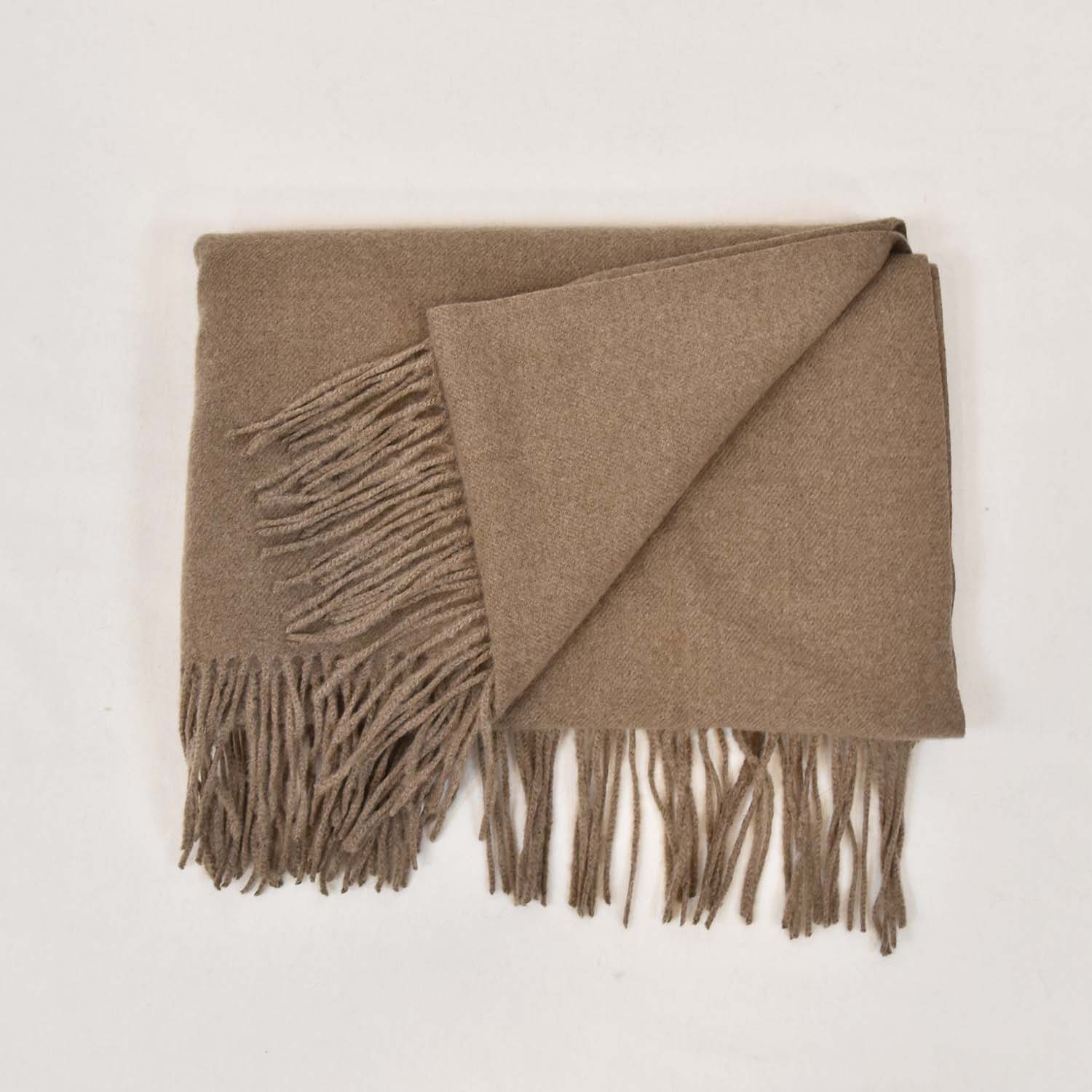 Taupe cashmere foulard