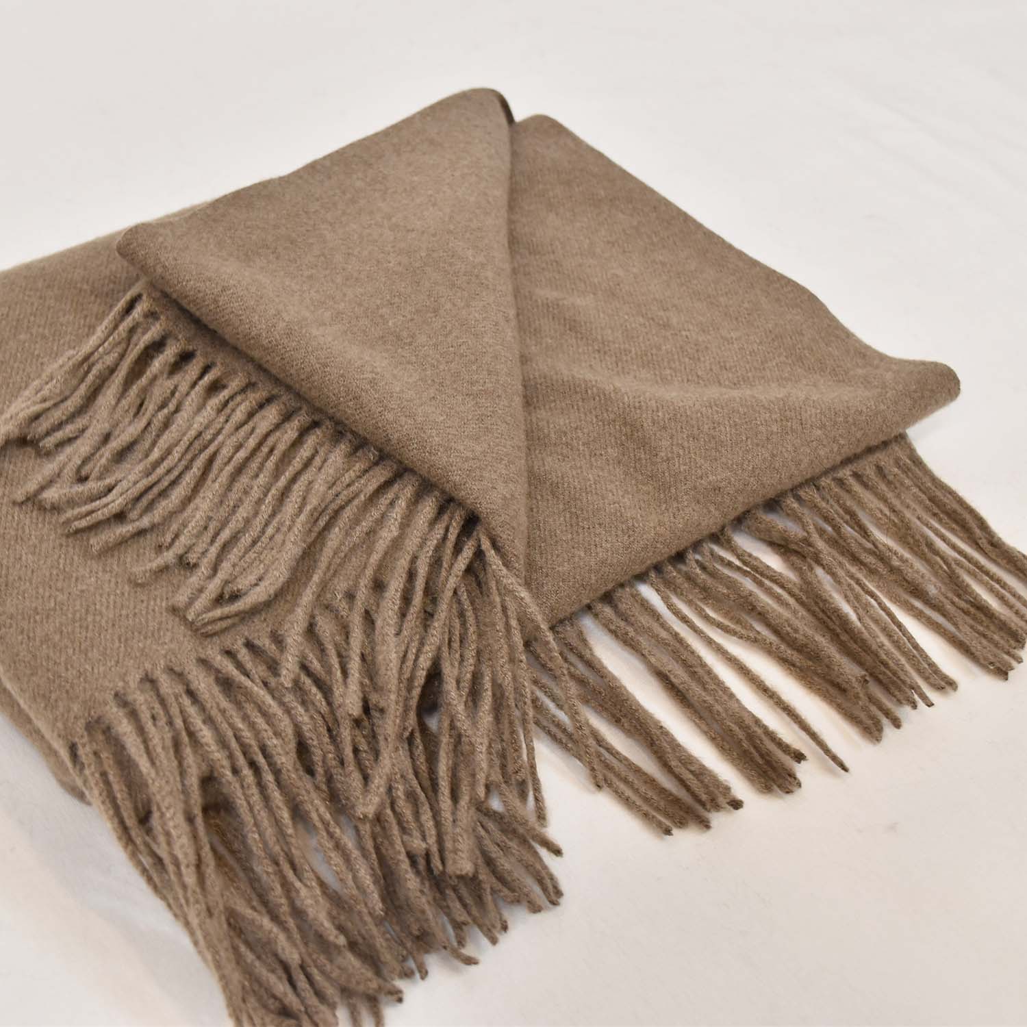 Taupe cashmere foulard