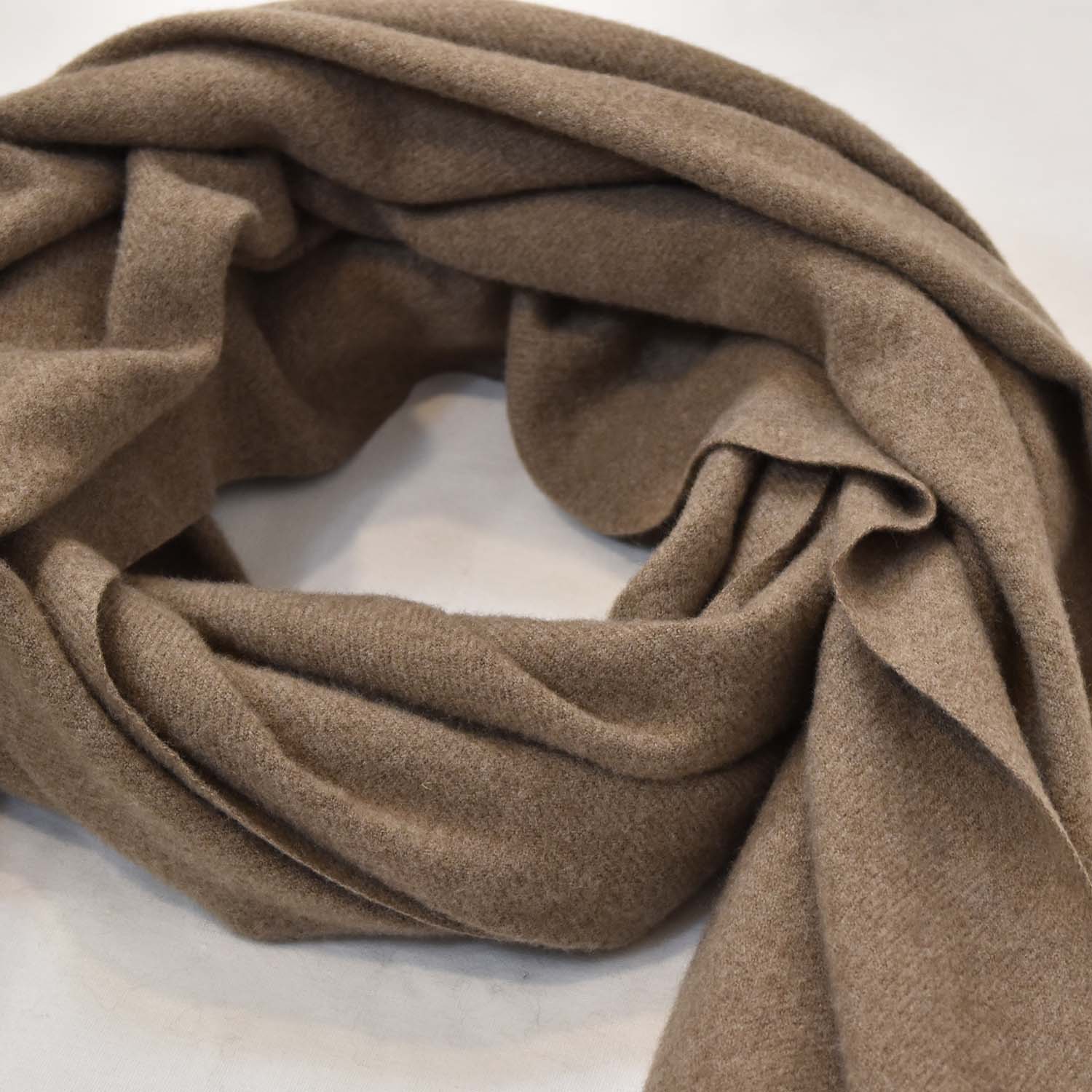 Taupe cashmere foulard