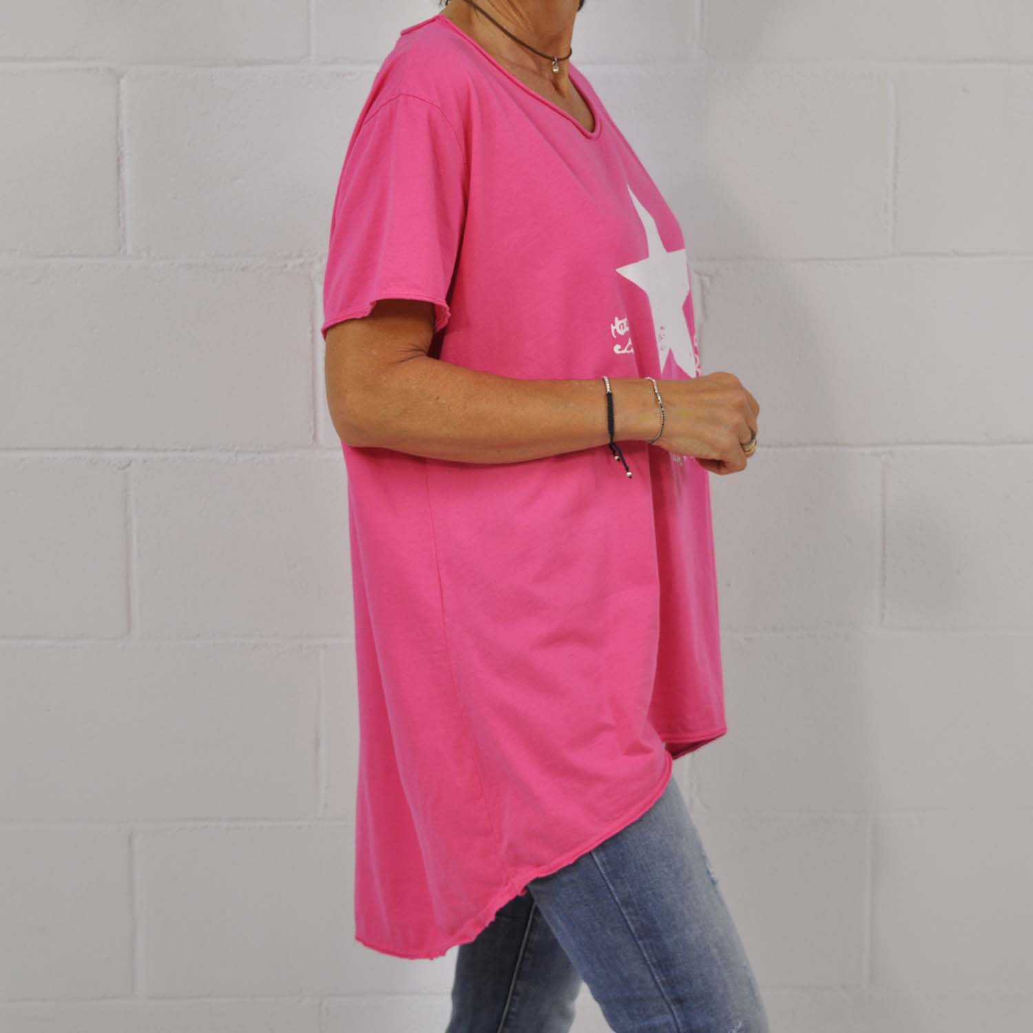 Pink Amisy asymmetric T-shirt