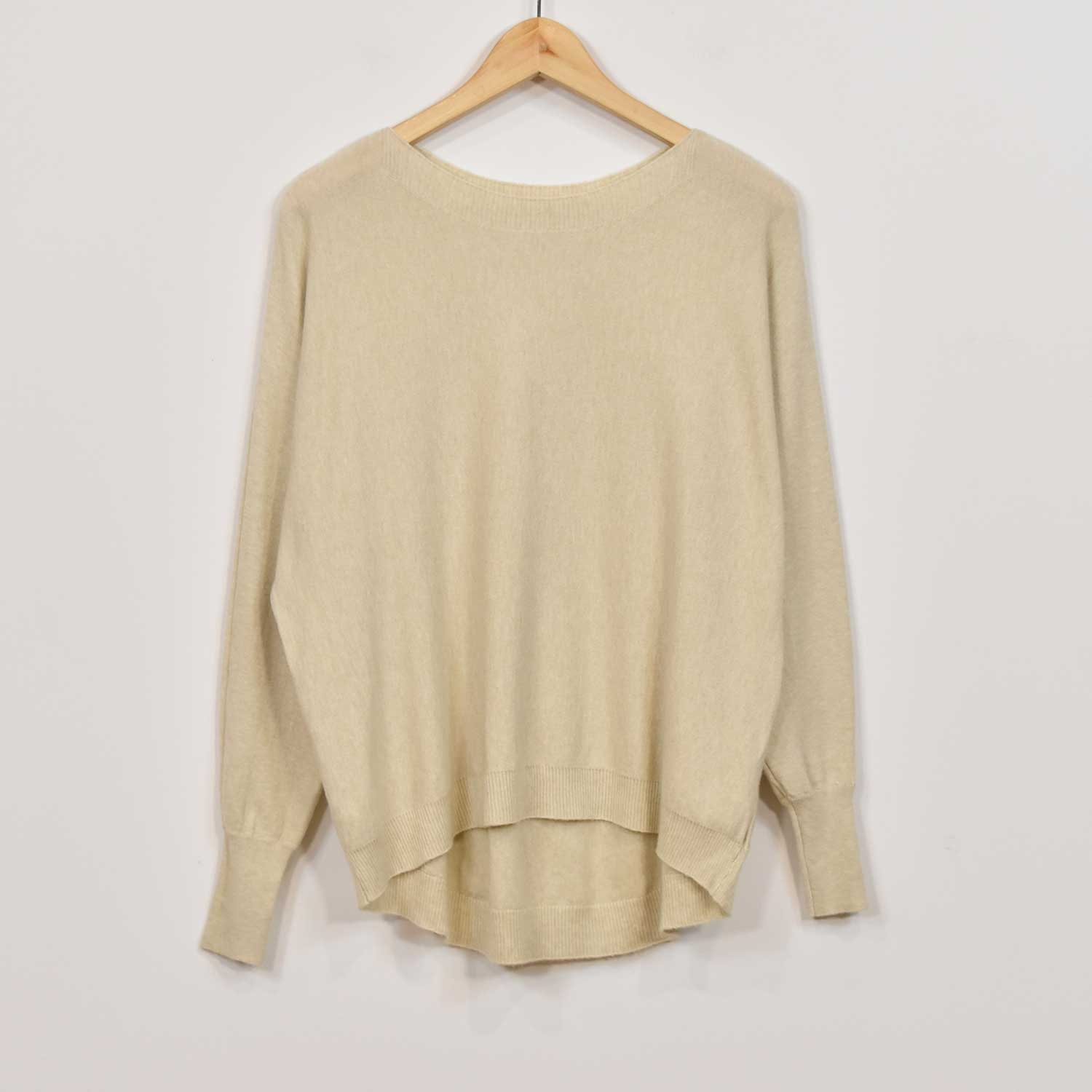 Beige crew neck sweater