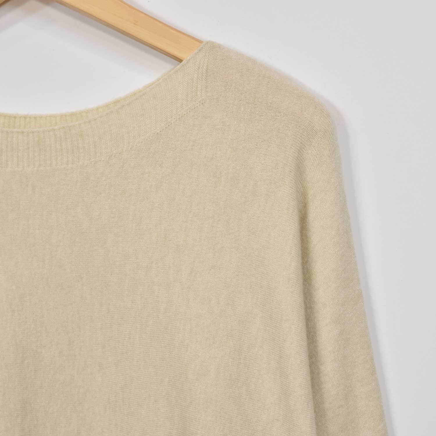 Beige crew neck sweater