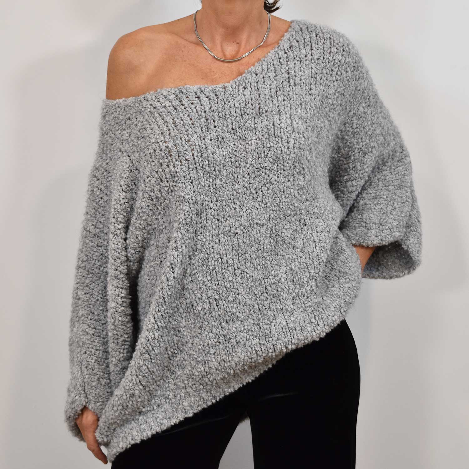 Grey lamb sweater