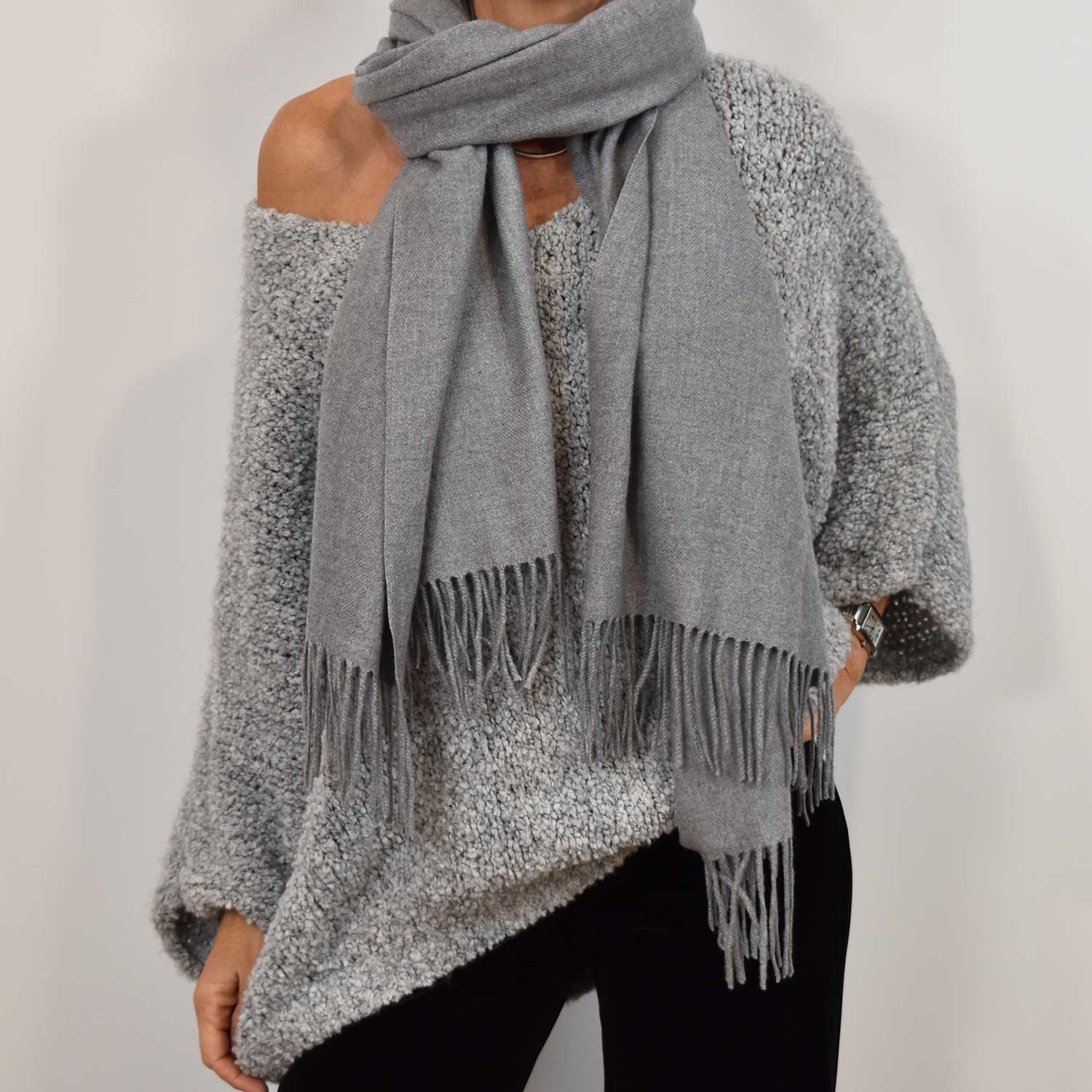 Grey lamb sweater