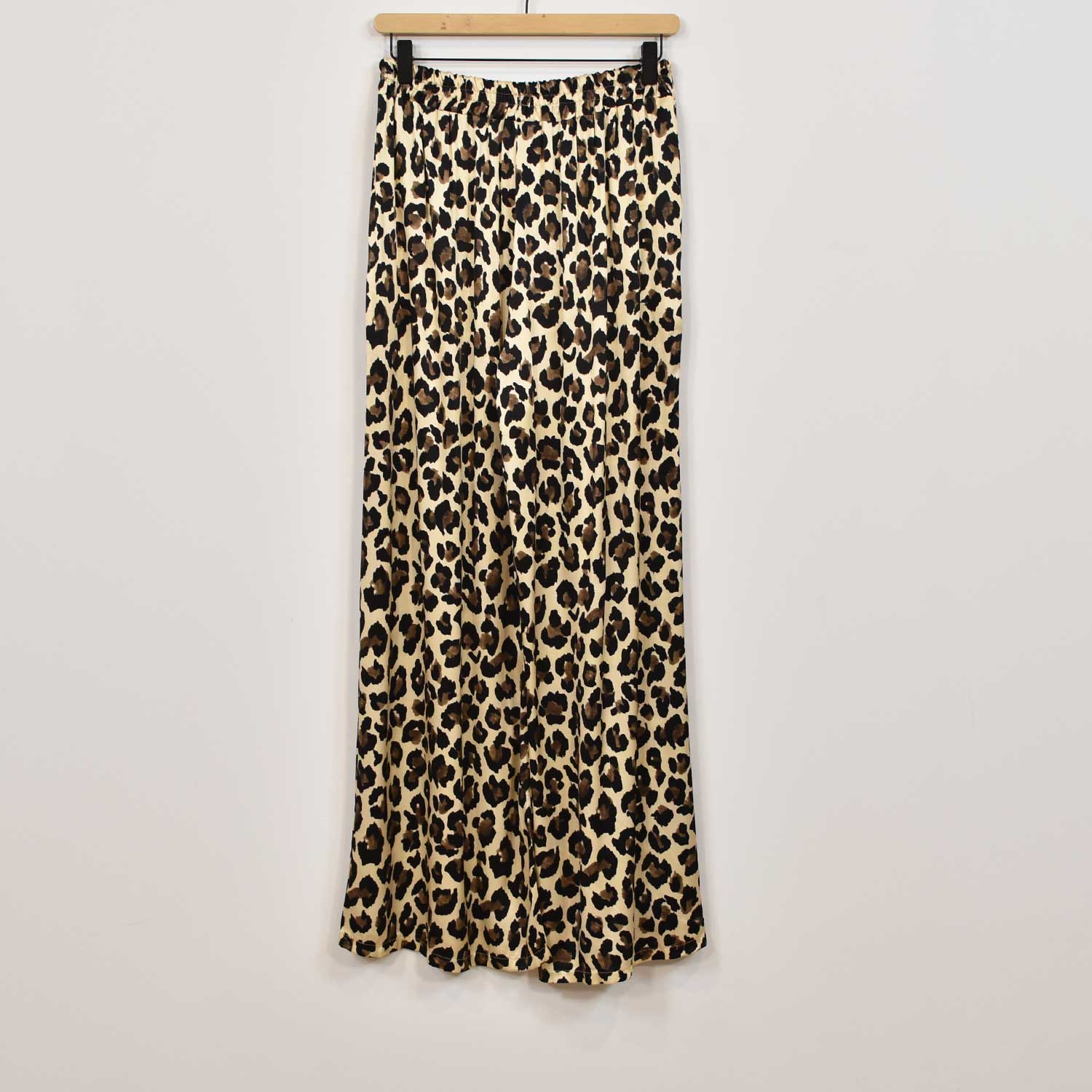 Pantalon satin leopard