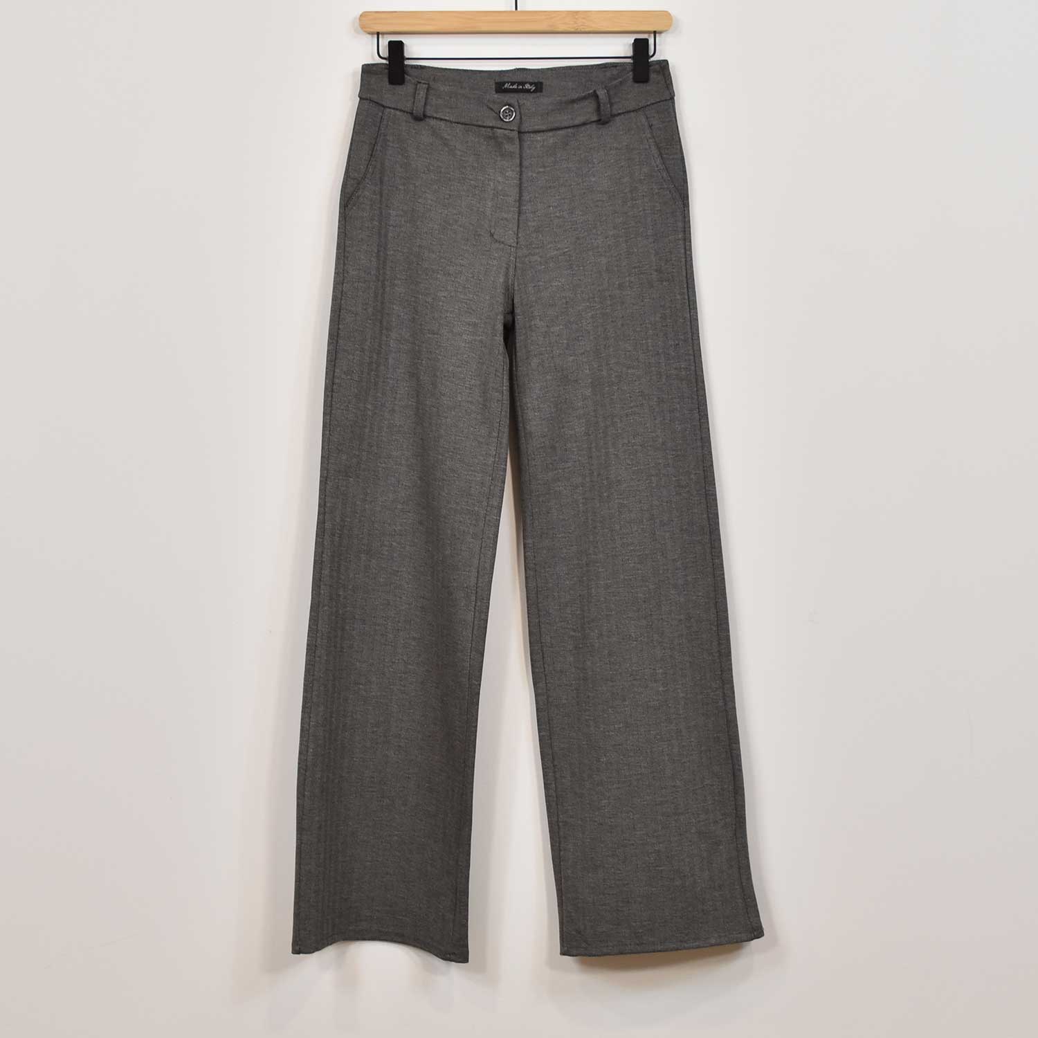 Pantalón espiga gris