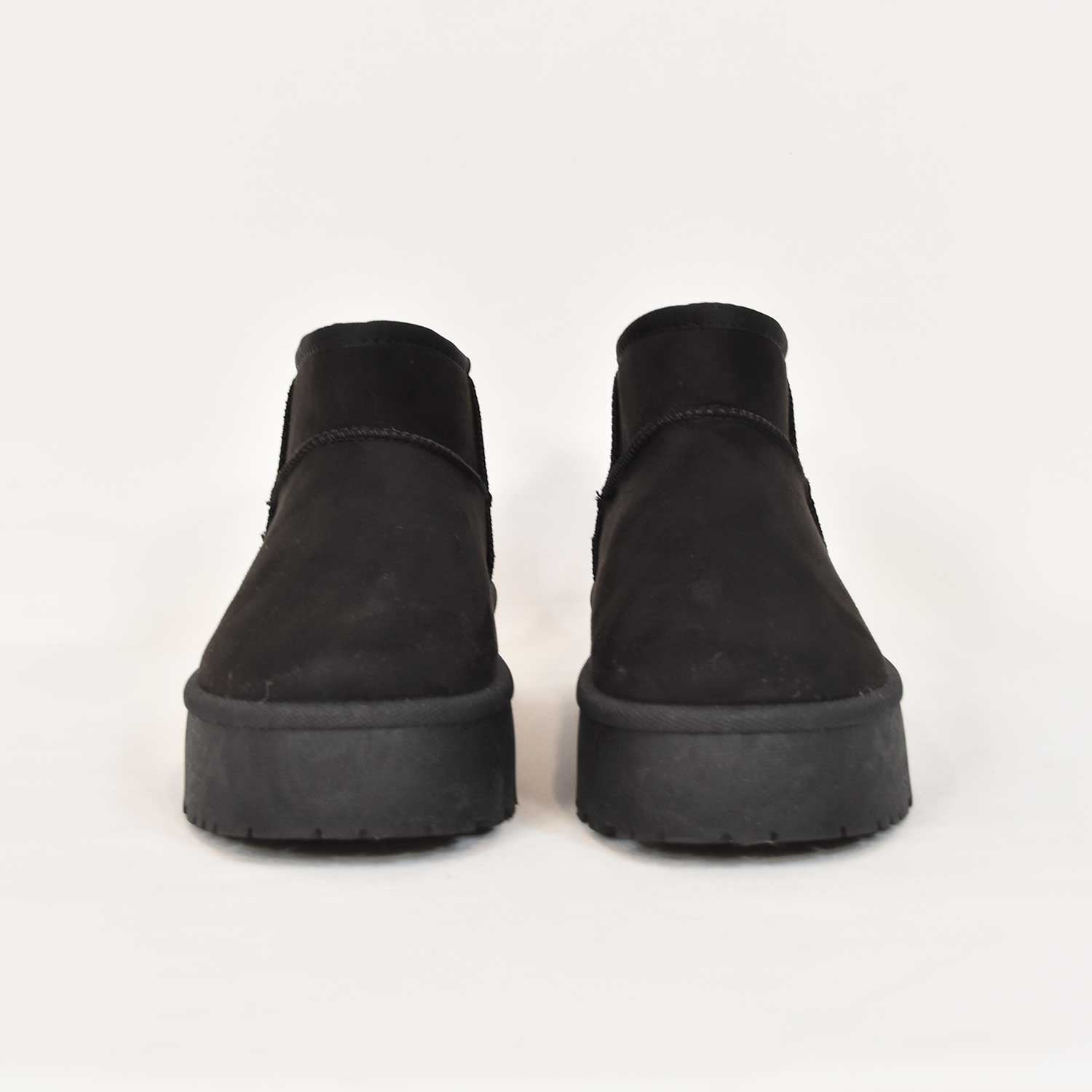 Black lined mini bootie