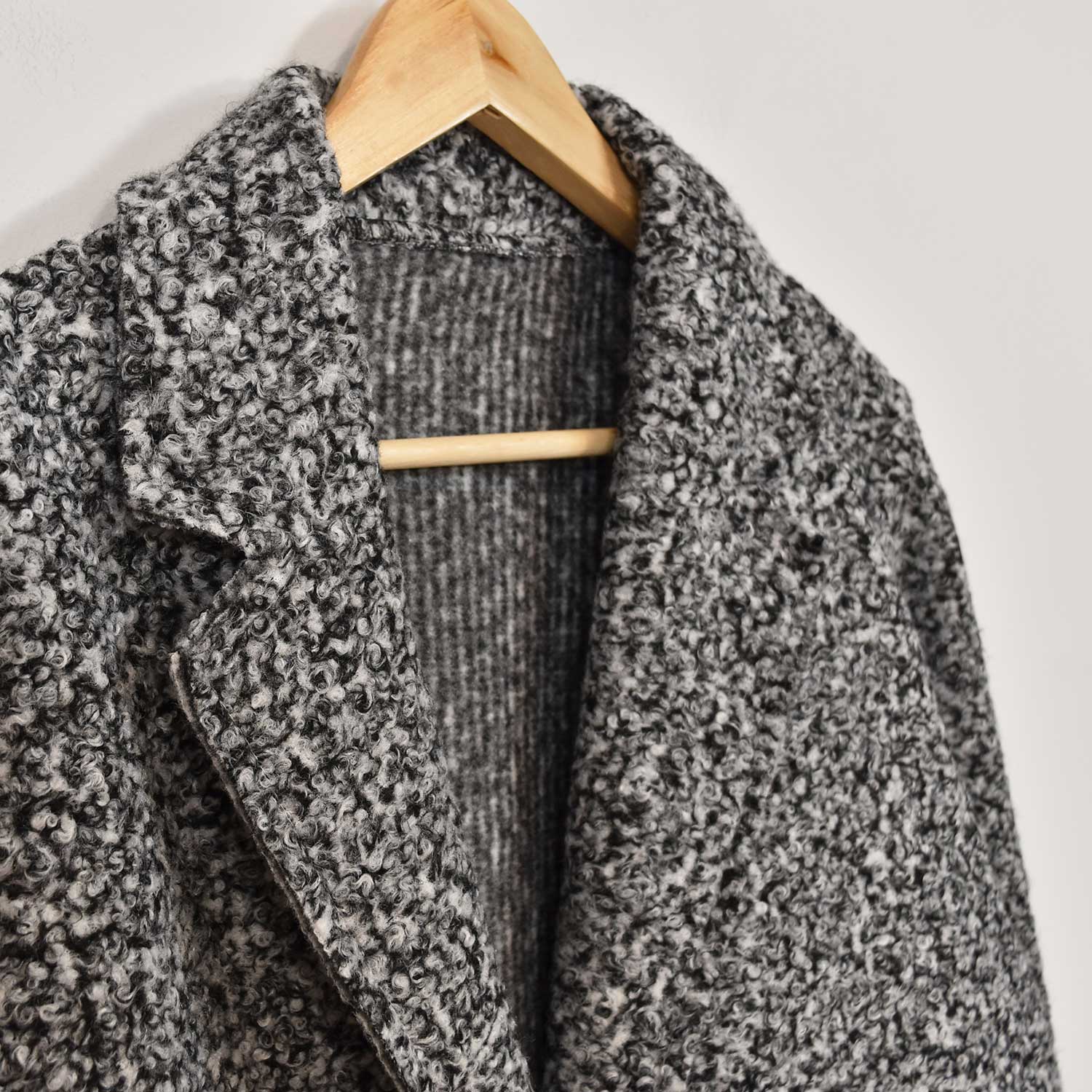 Manteau lamb gris