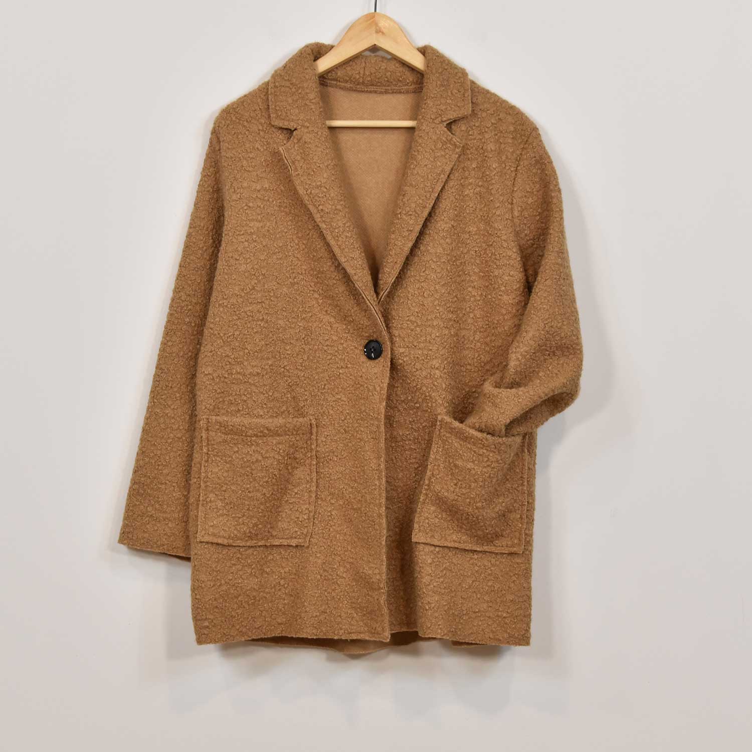 Brown lamb coat