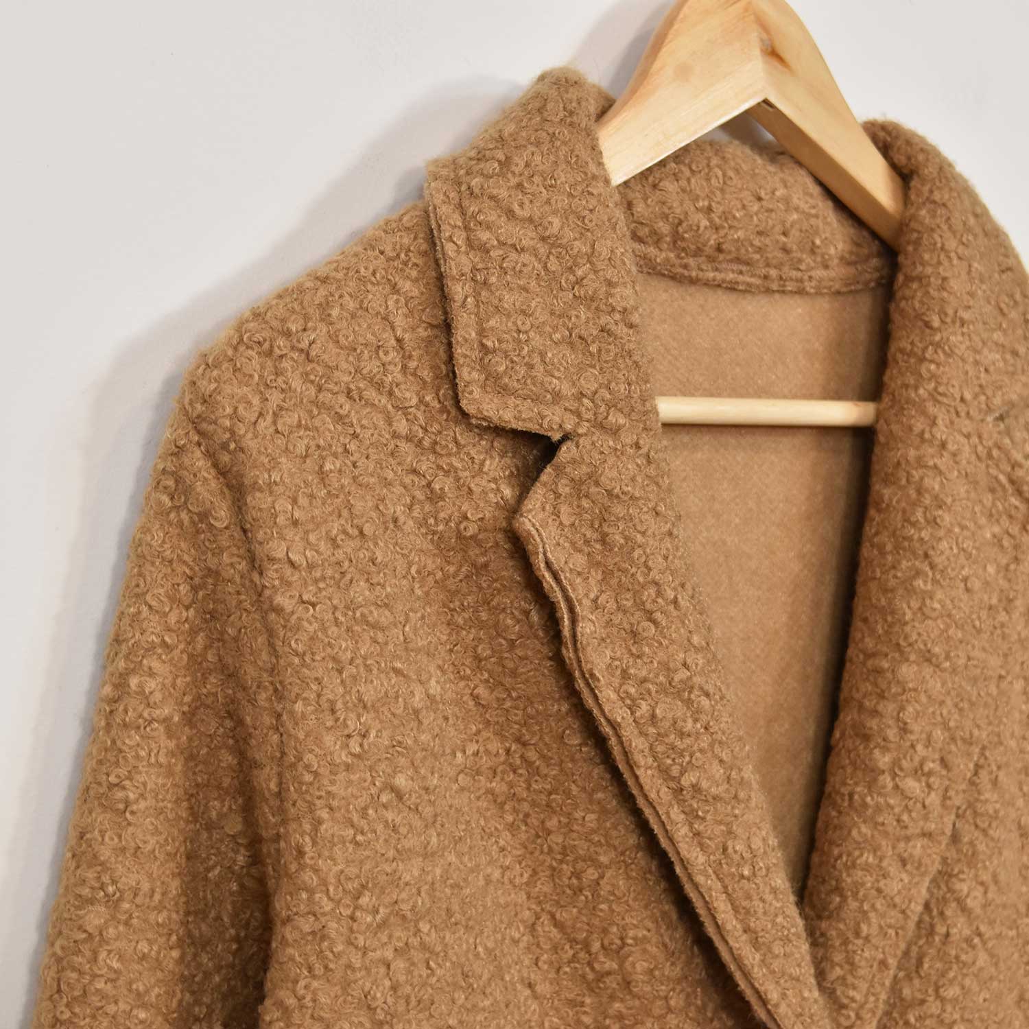 Brown lamb coat