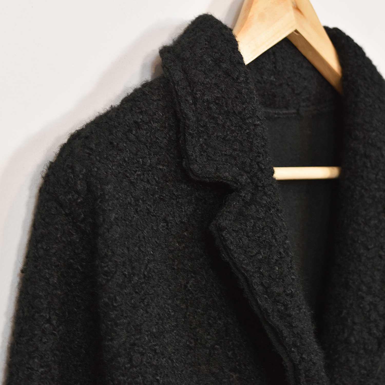 Black lamb coat