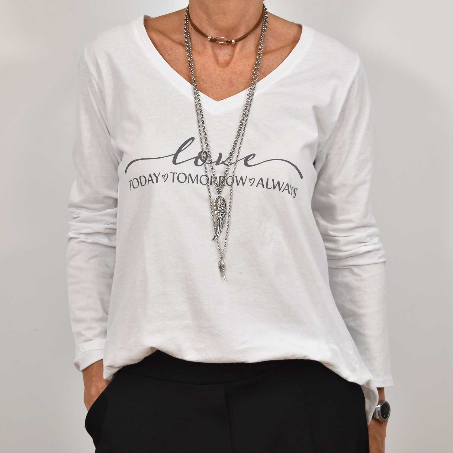 Camiseta Love blanca