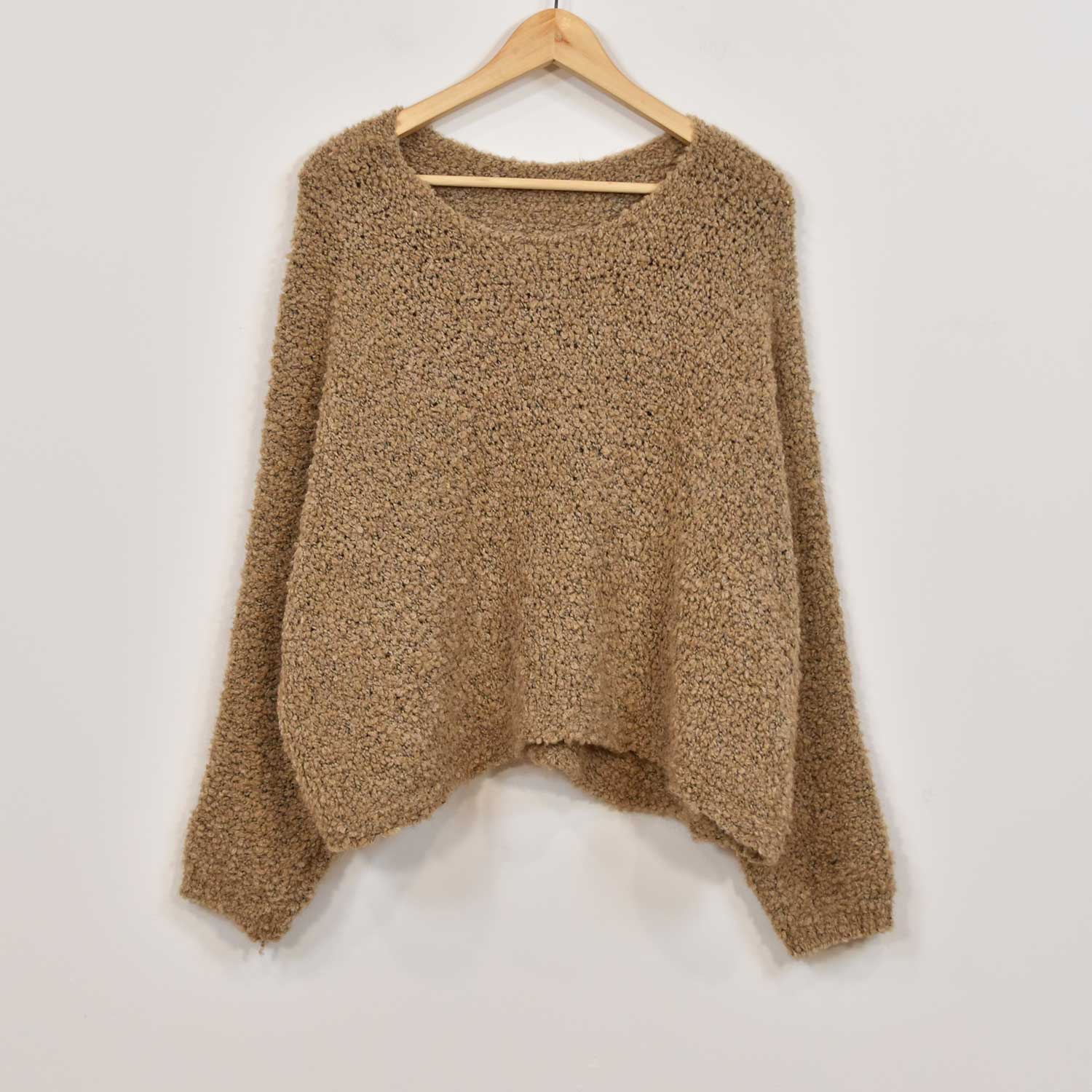 Camel lambkin sweater