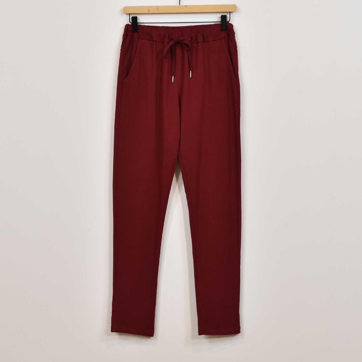 Pantalón jogger borgoña