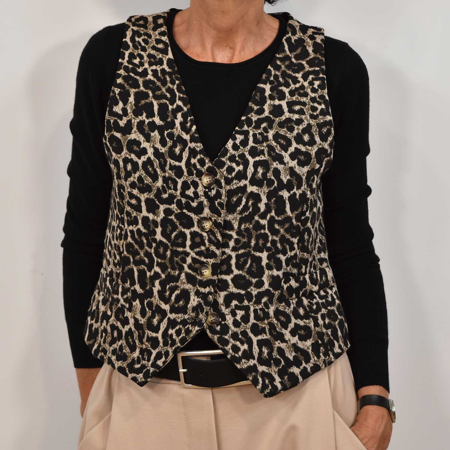 Leopard vest