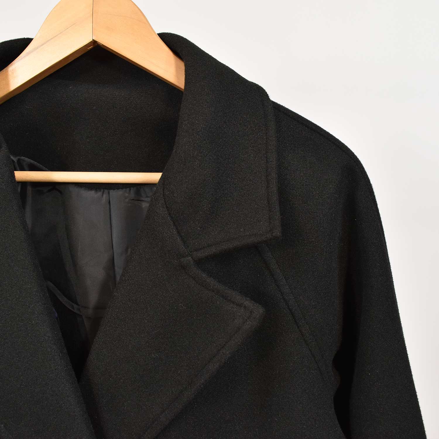 Manteau croisé noir