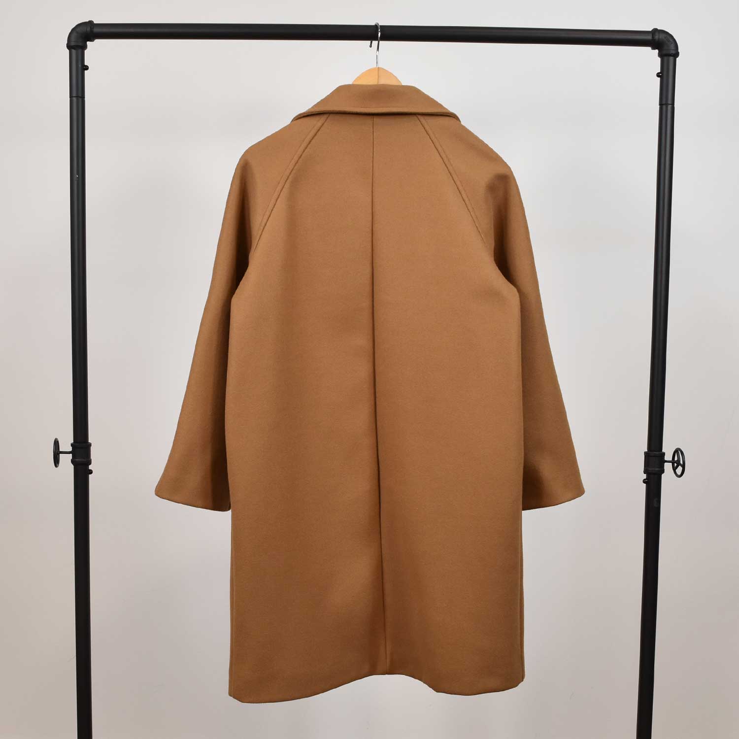 Manteau croisé camel