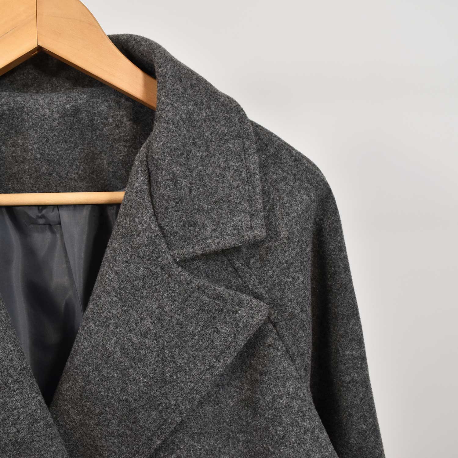 Manteau croisé gris