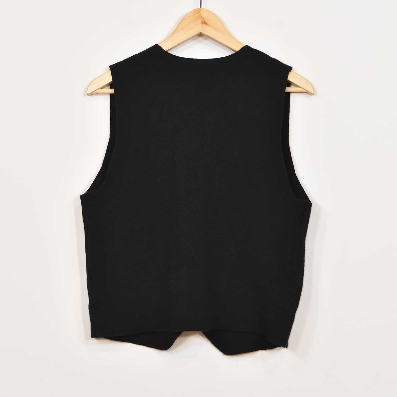 Black knit vest