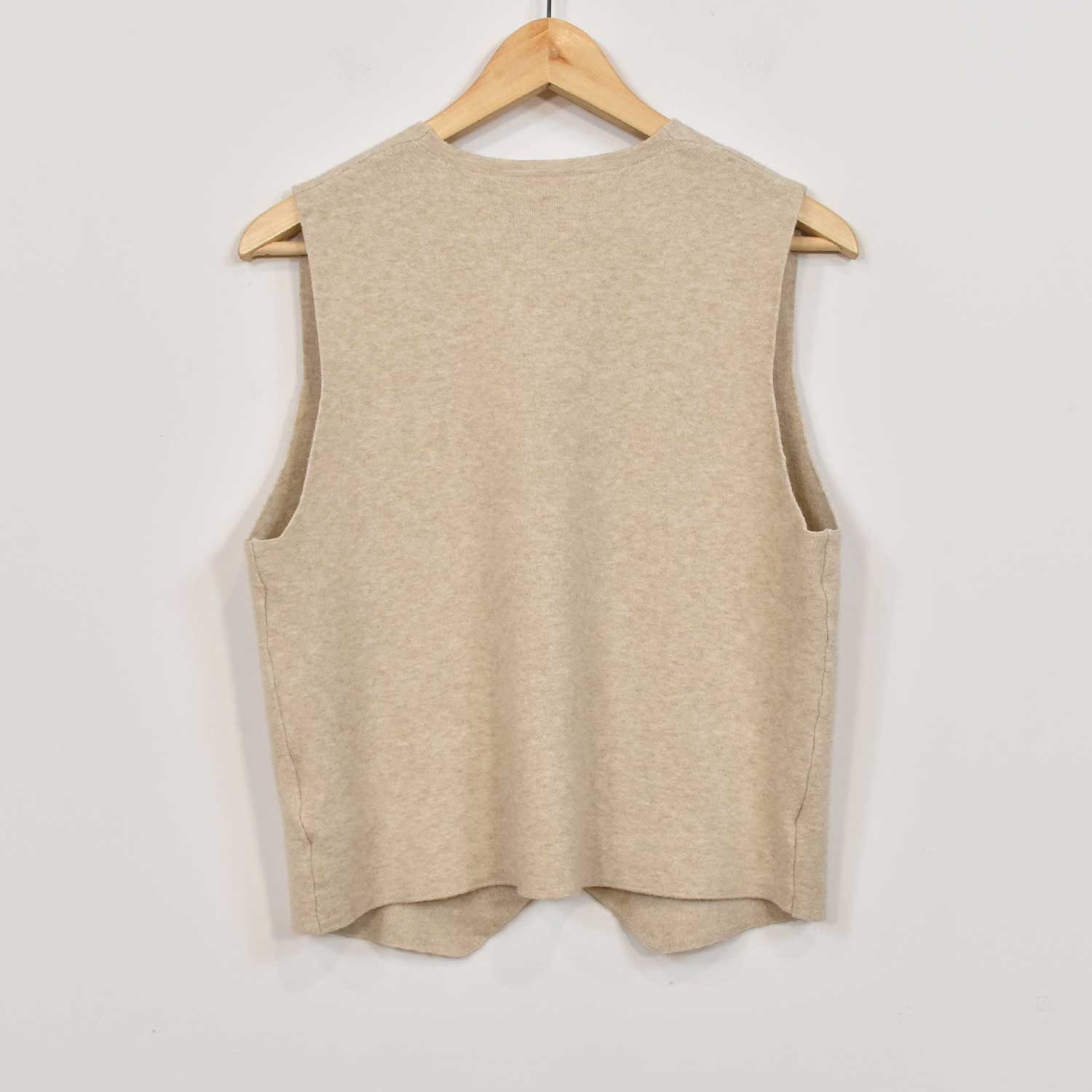 Beige knit vest