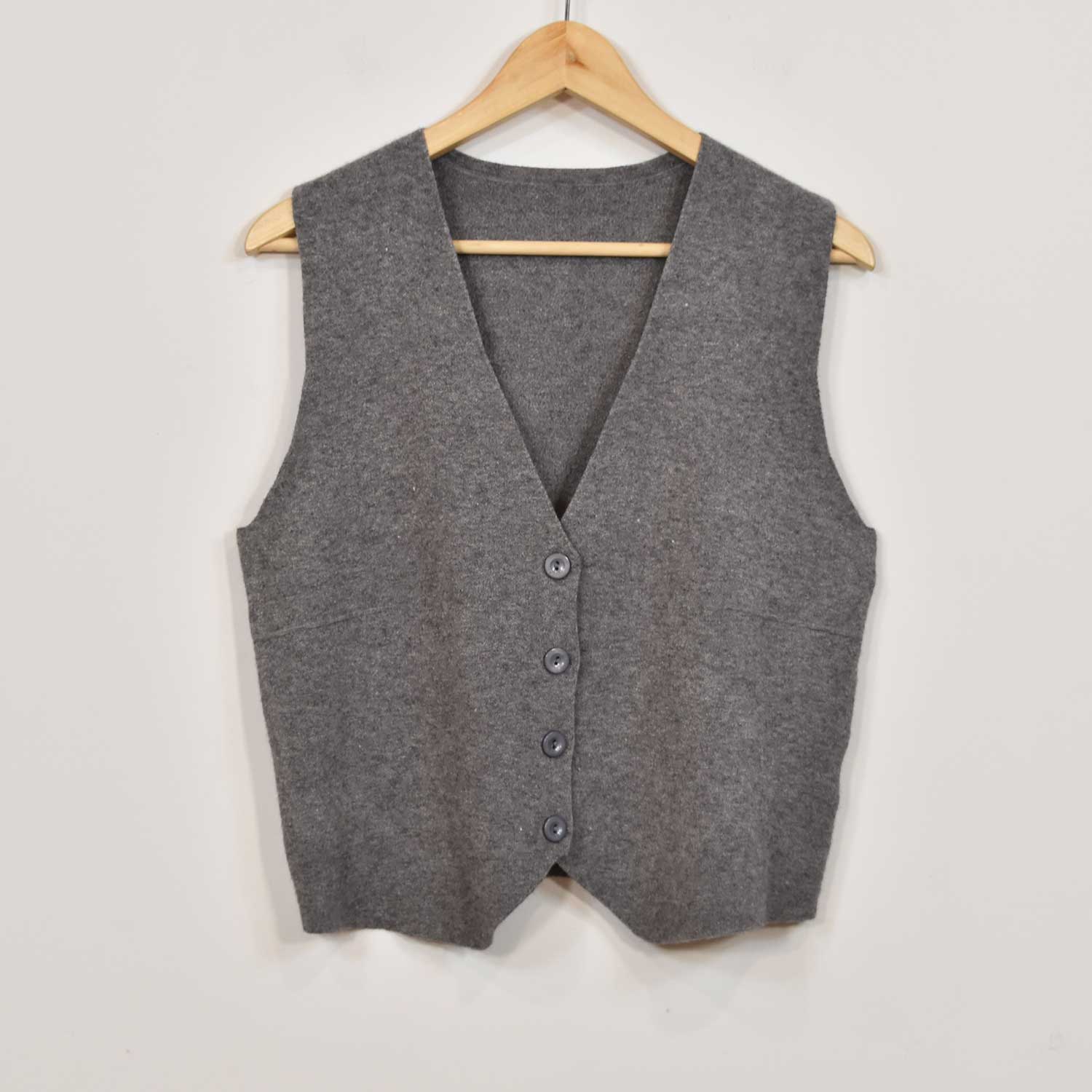 Gilet tricot gris