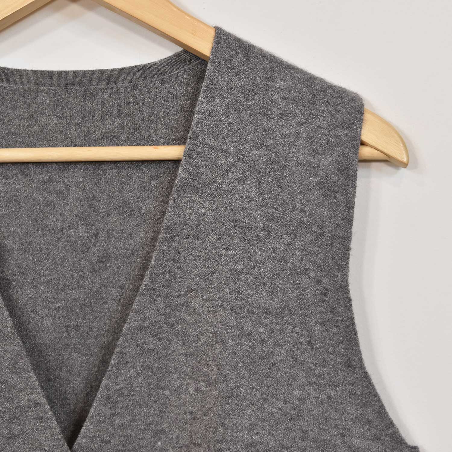 Grey knit vest