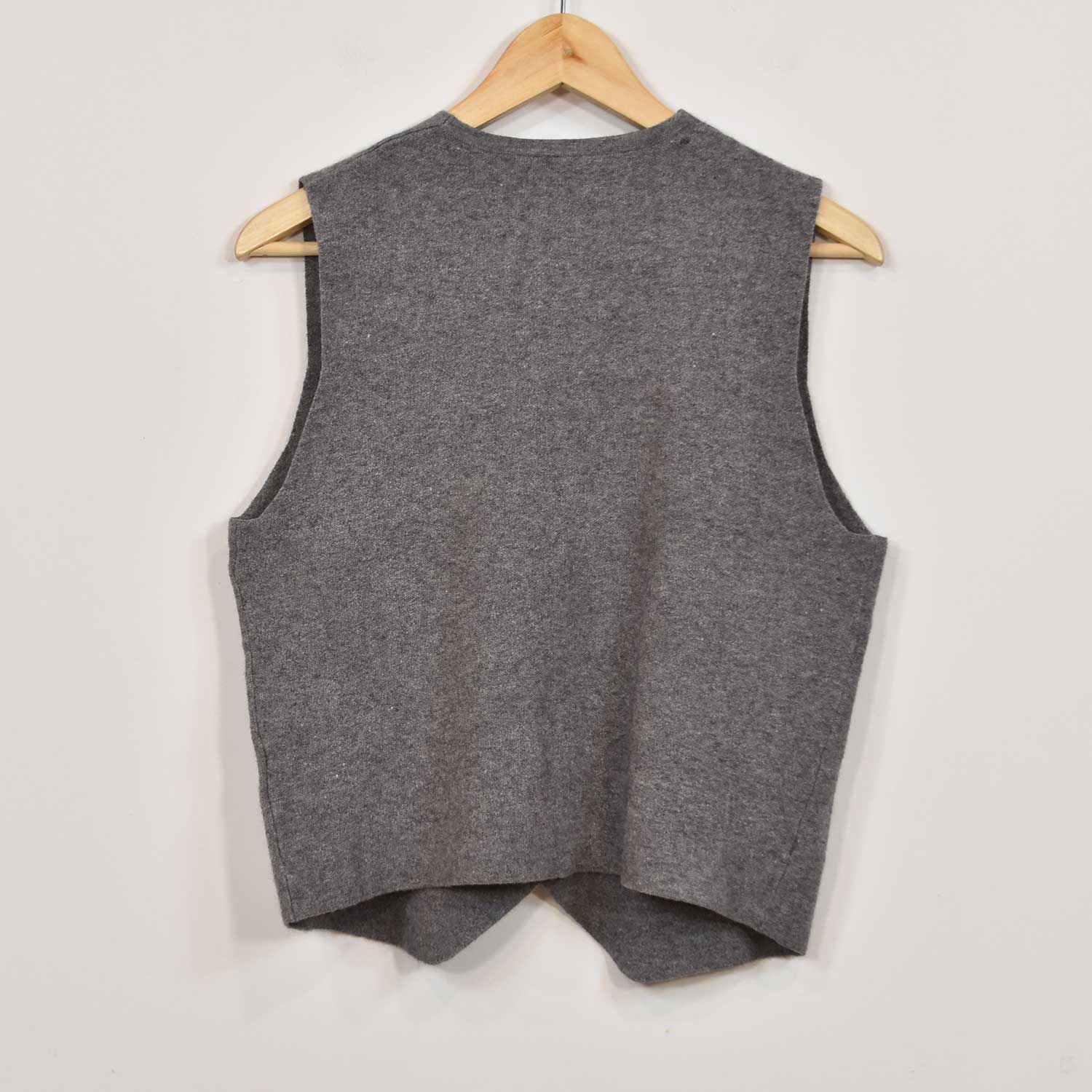 Grey knit vest