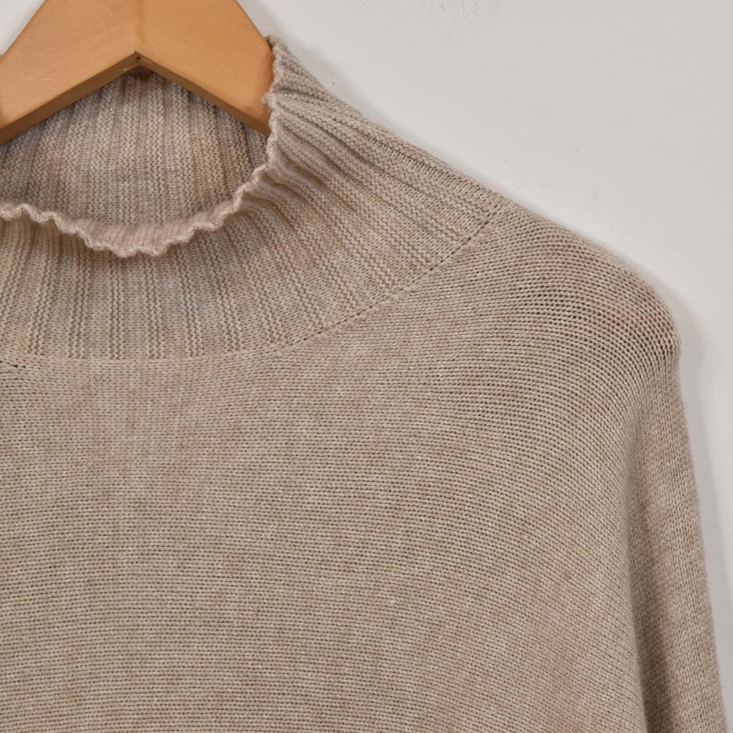 Sand halter ribbed sweater