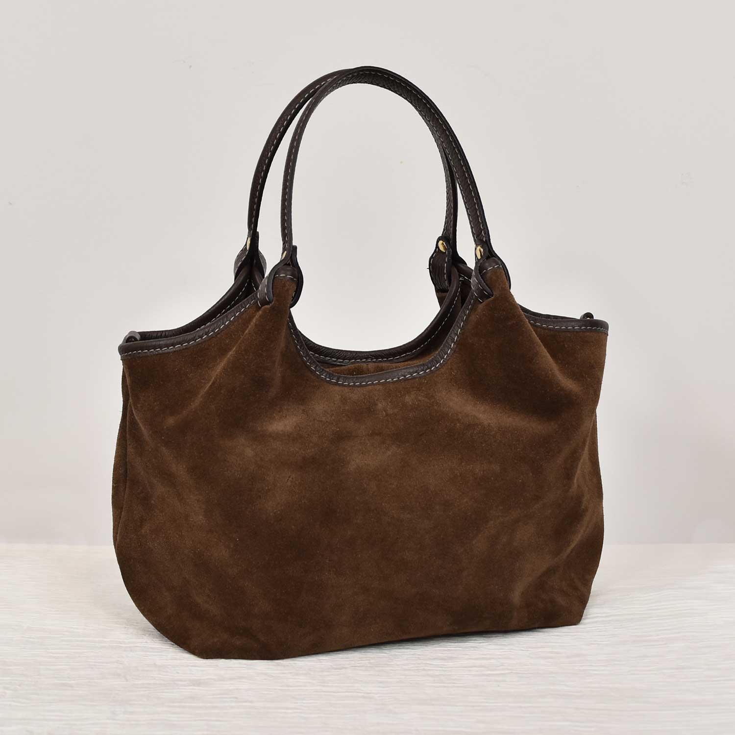 sac en peau mini marron