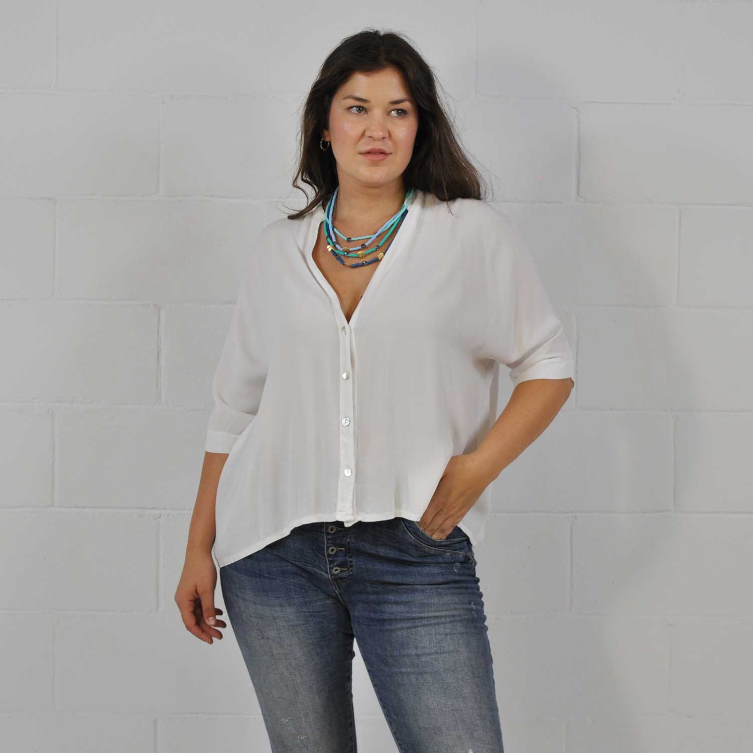 Chemise oversize blanche