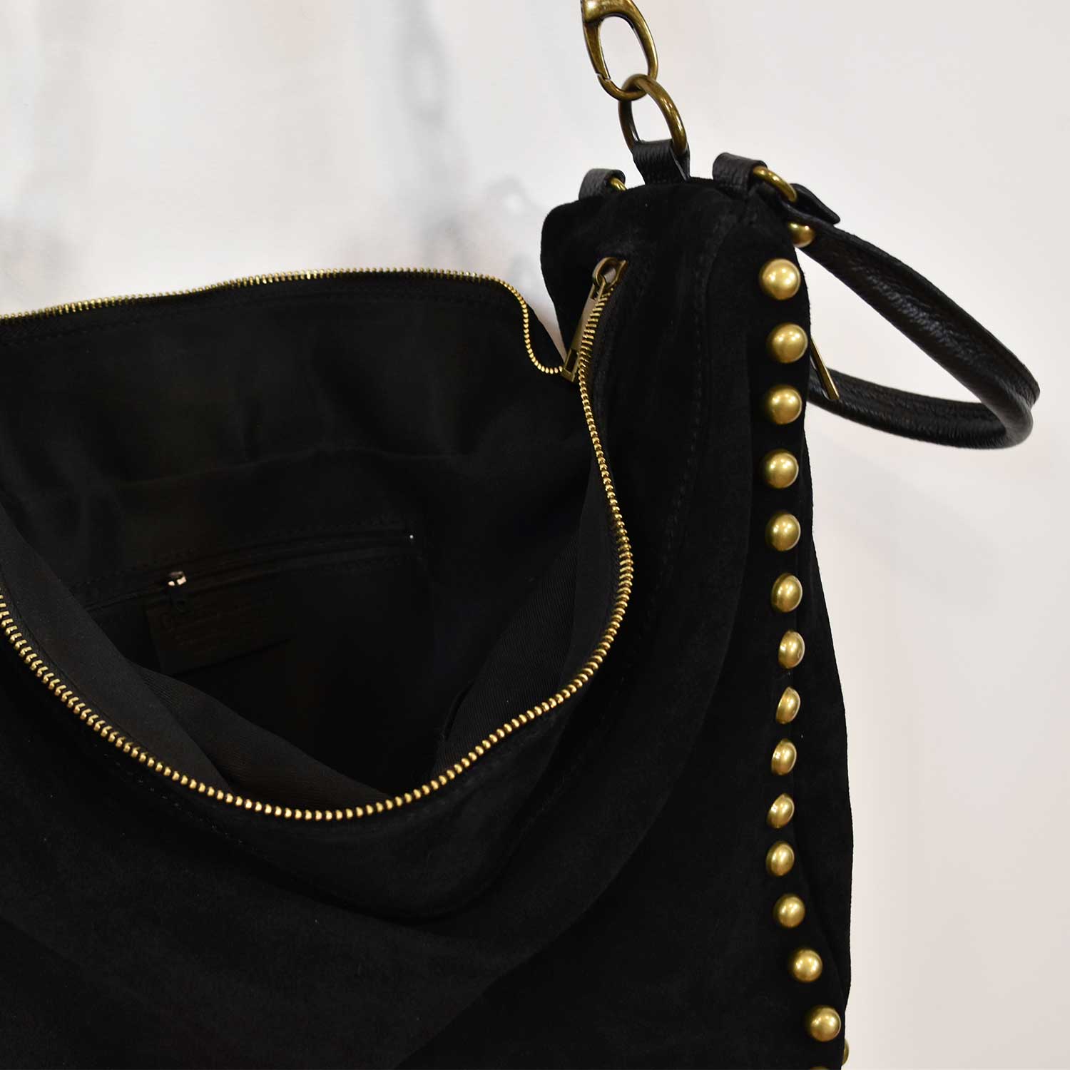 Black Studded leather bag