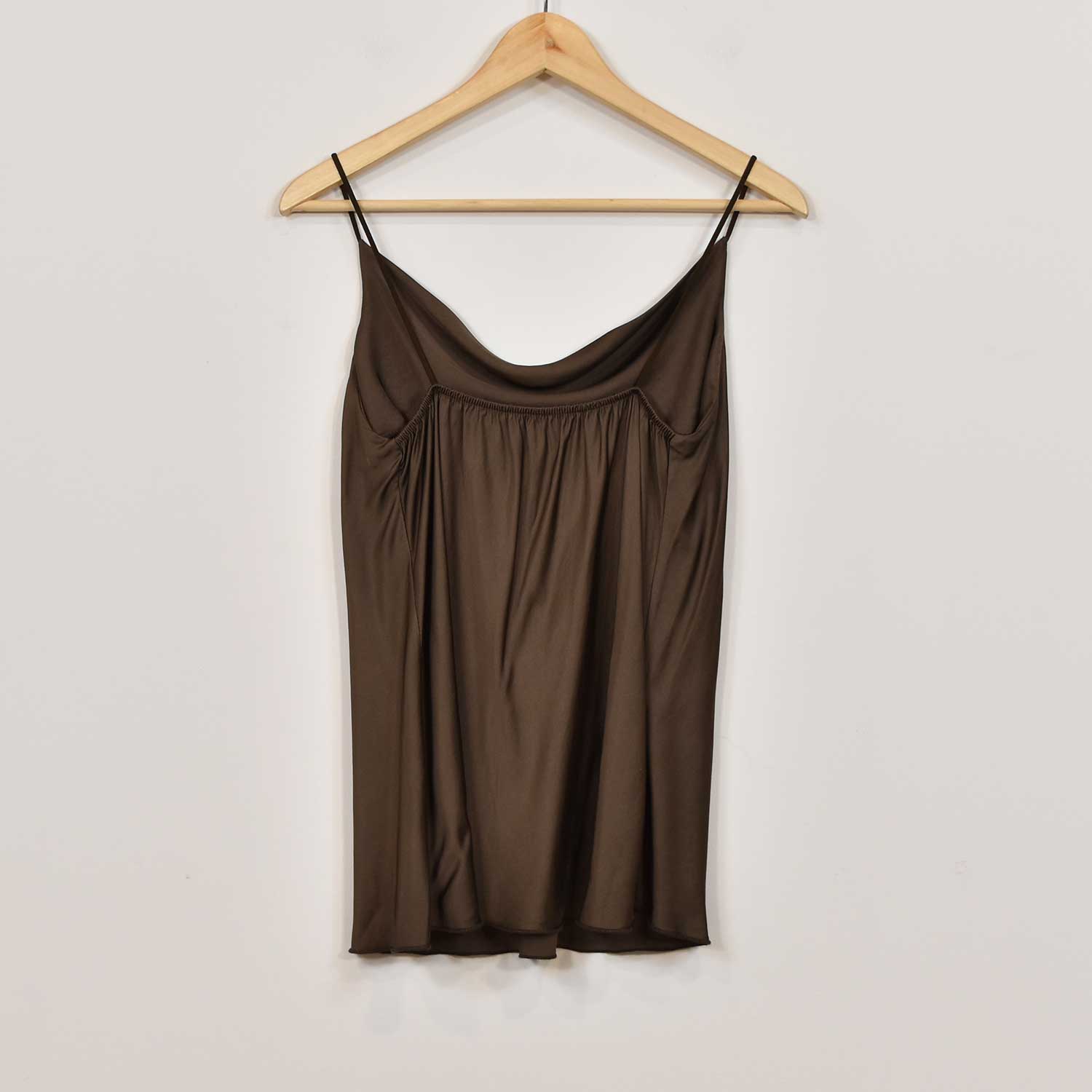 Brown fluid lingerie top