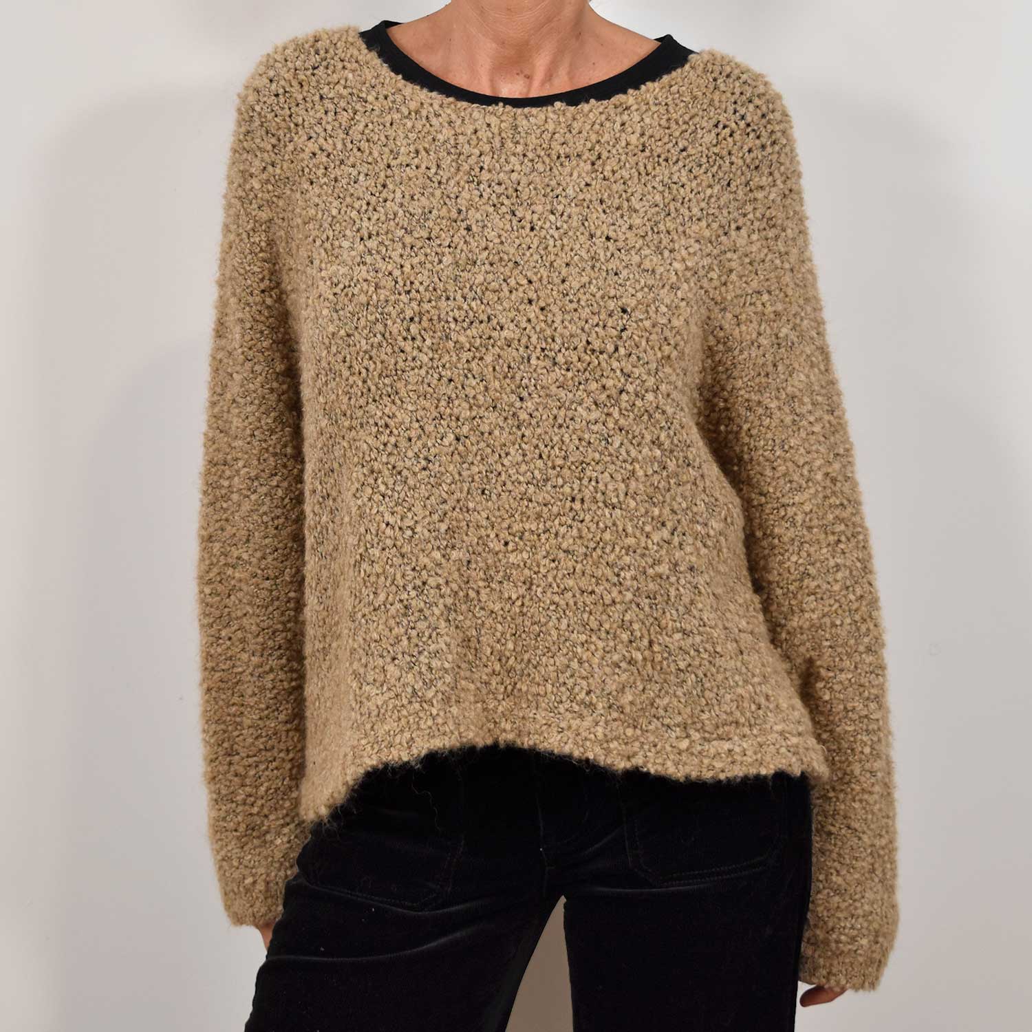 Camel lambkin sweater