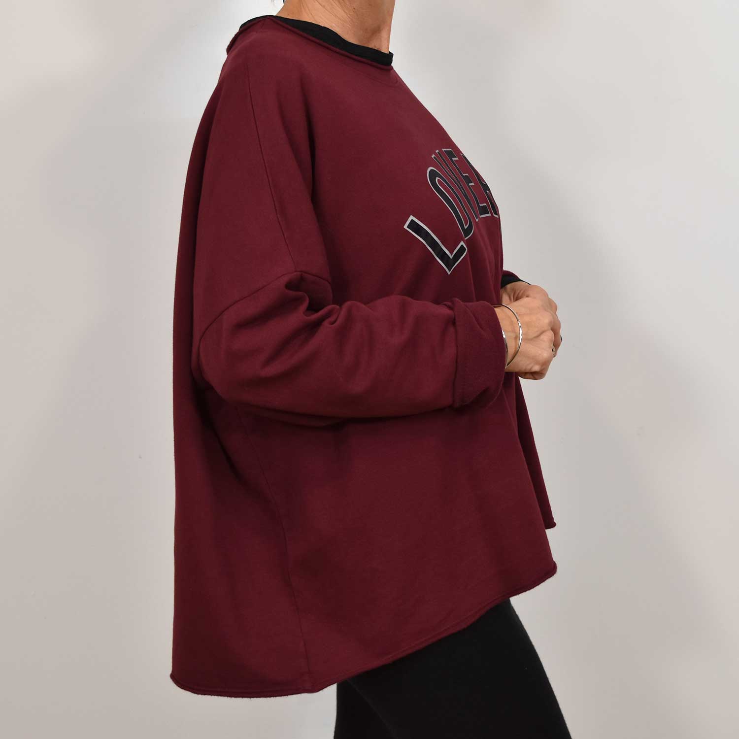 Burgundy Lovers sweatshirt