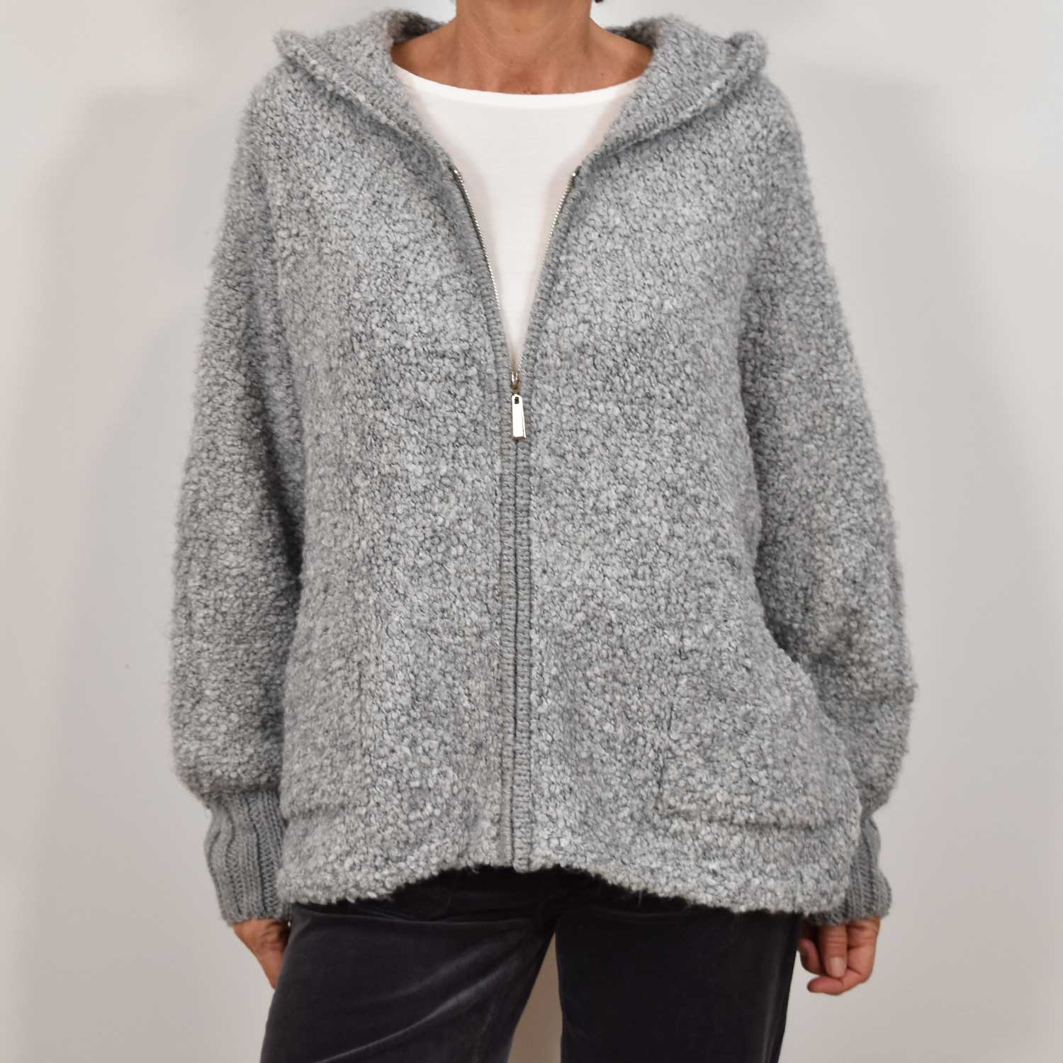 Grey lamb jacket