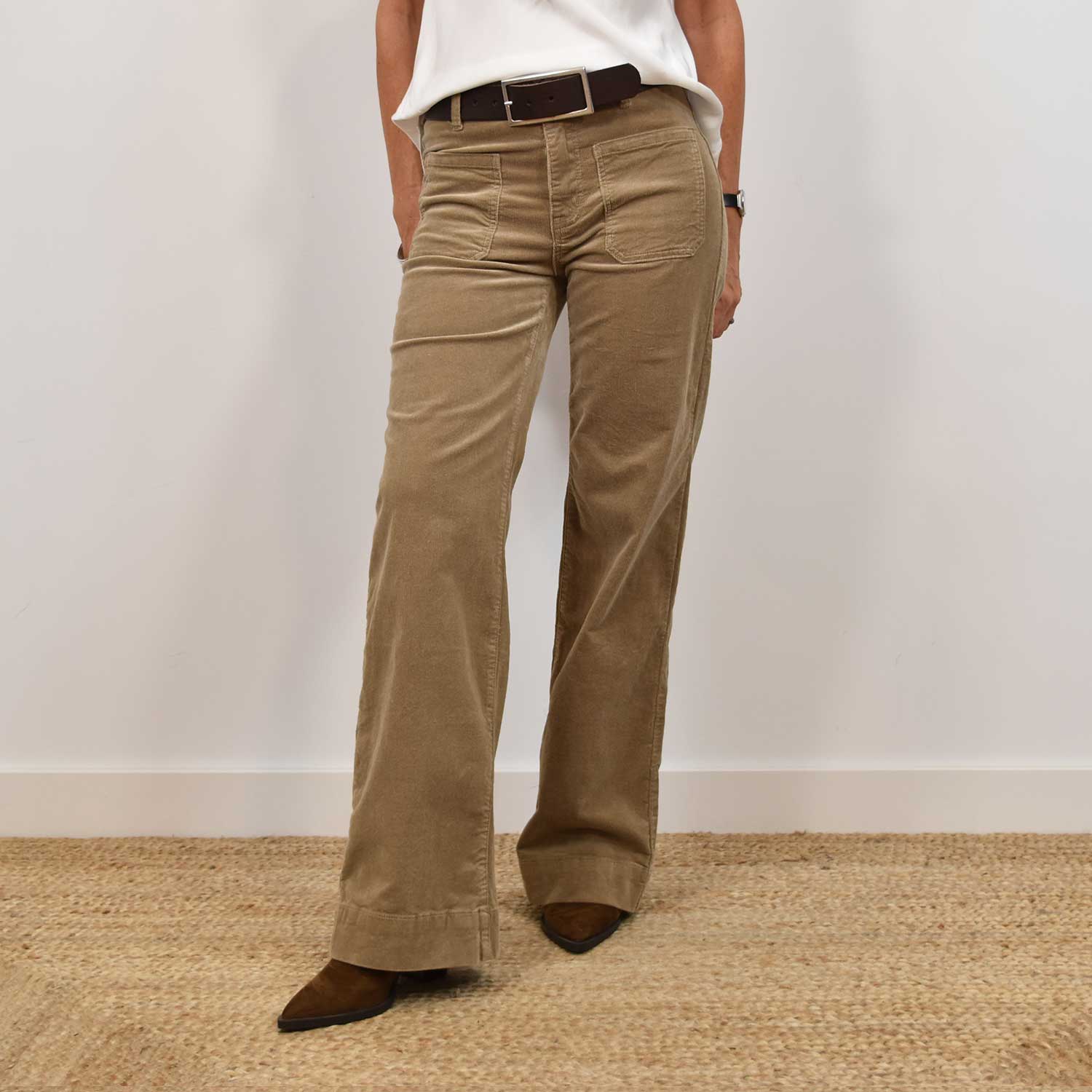 Camel corduroy trousers