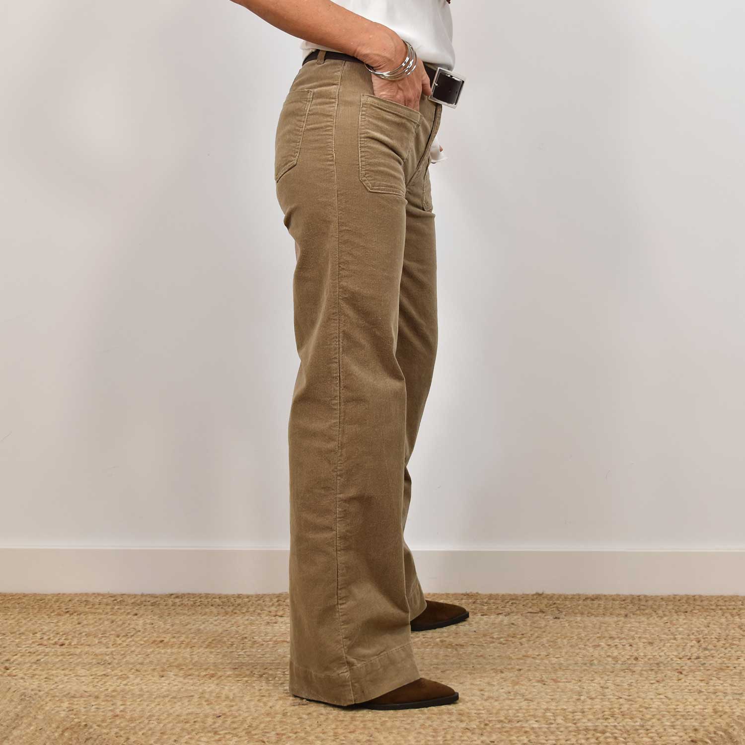 Camel corduroy trousers