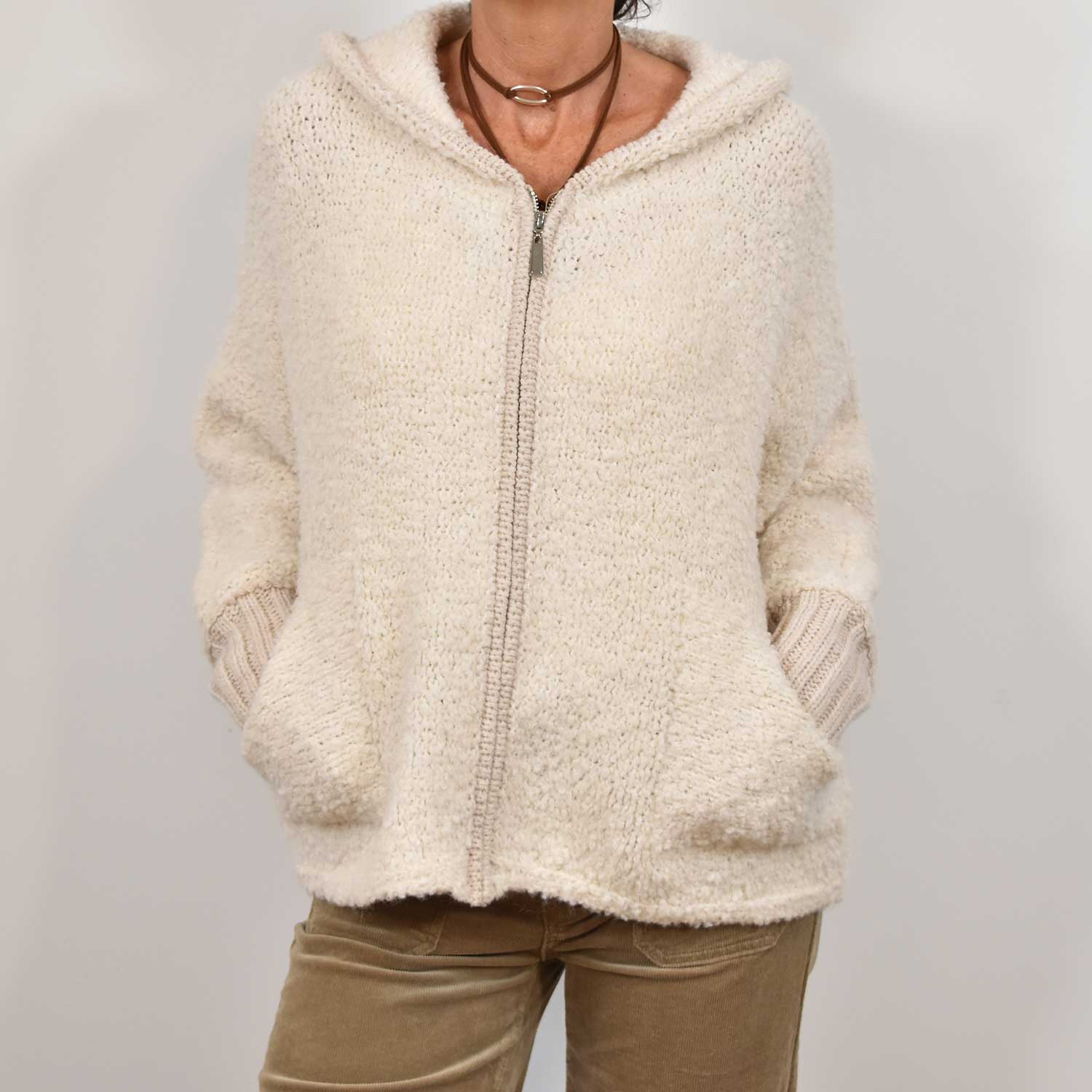 Beige lamb jacket