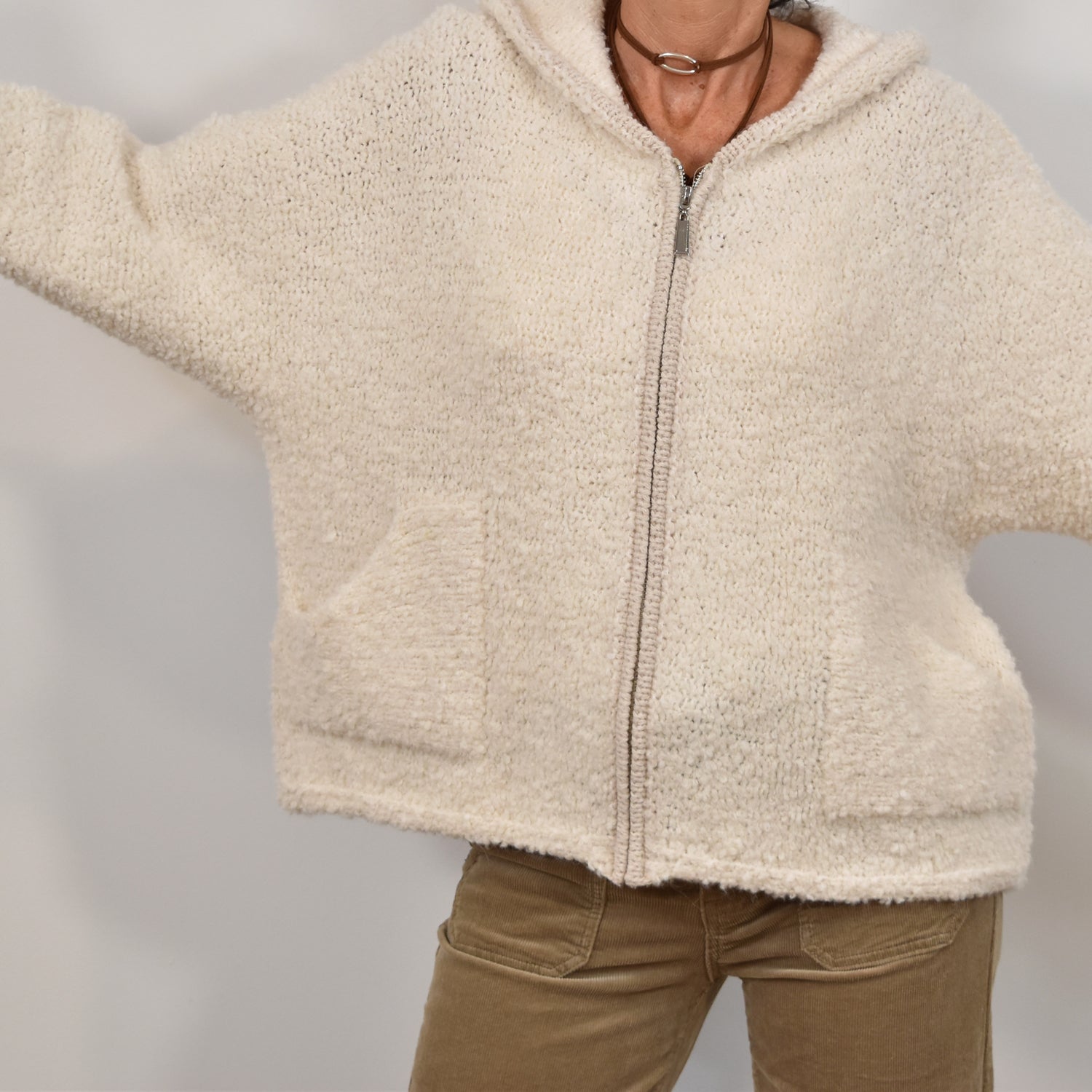 Beige lamb jacket