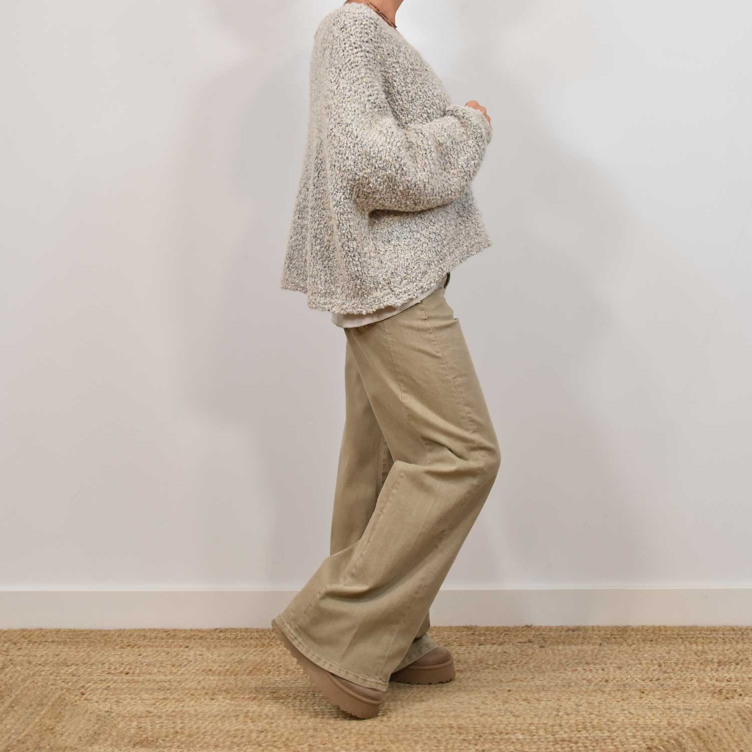 beige lambkin sweater