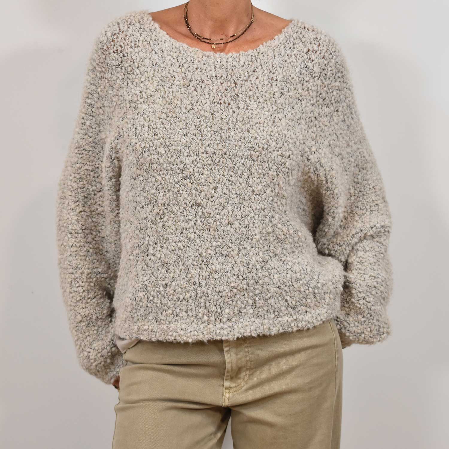 beige lambkin sweater