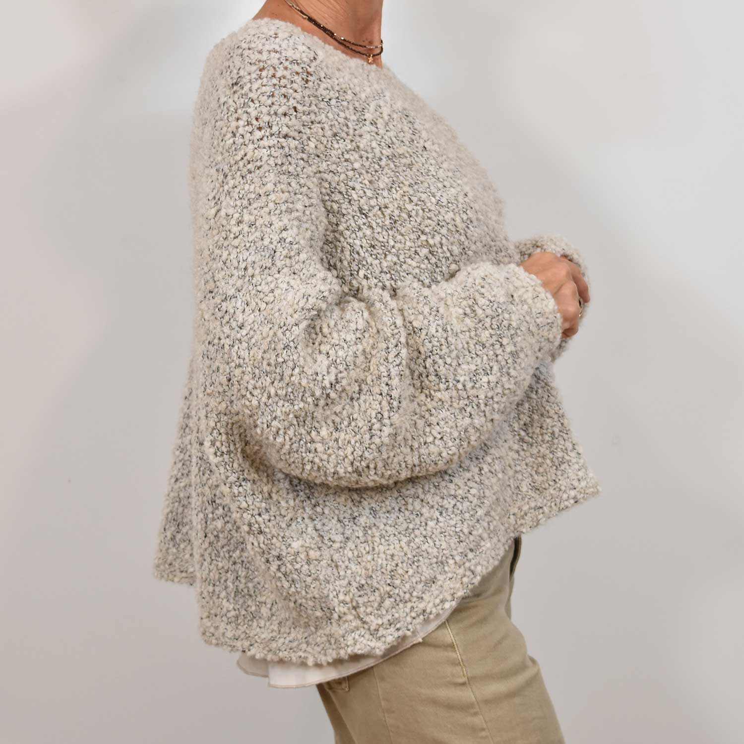 beige lambkin sweater