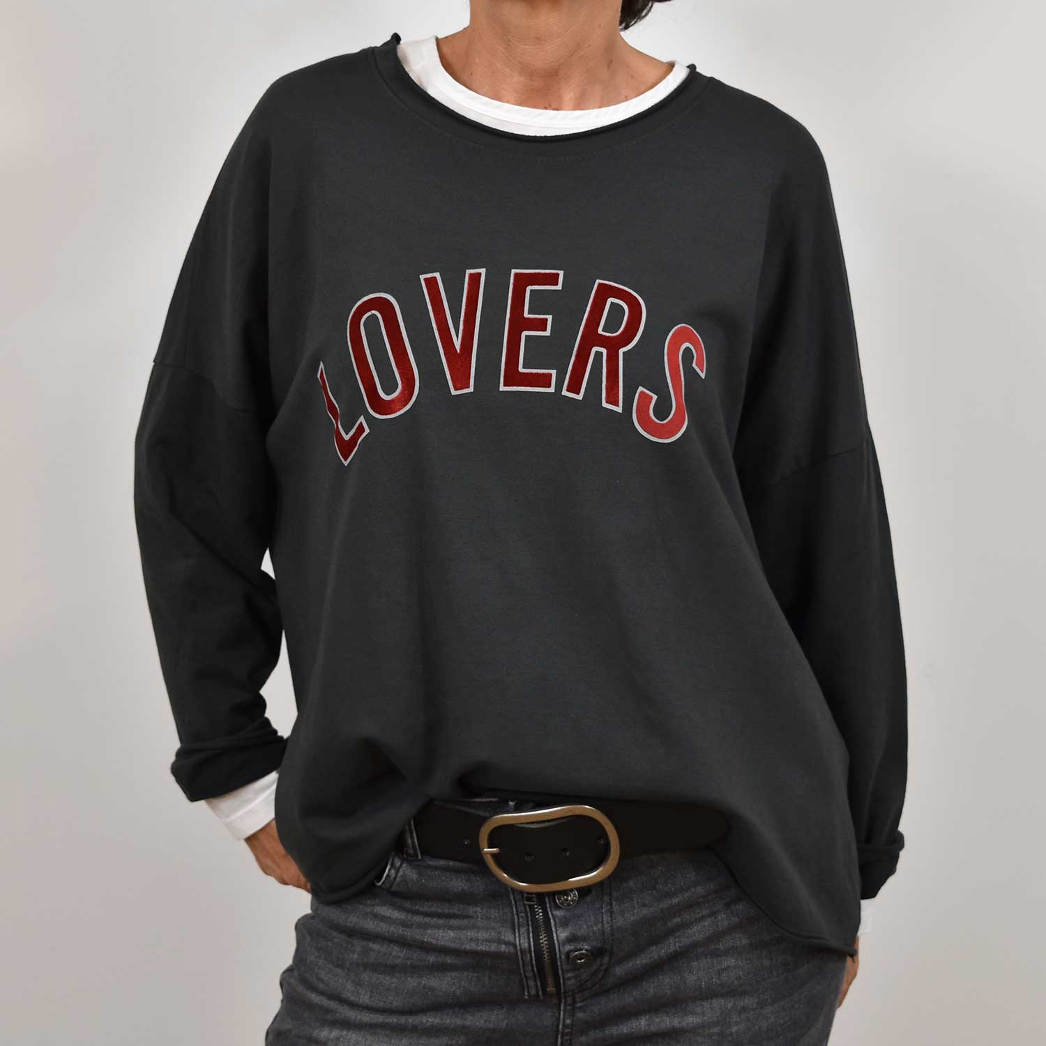 Sweatshirt Lovers blanc