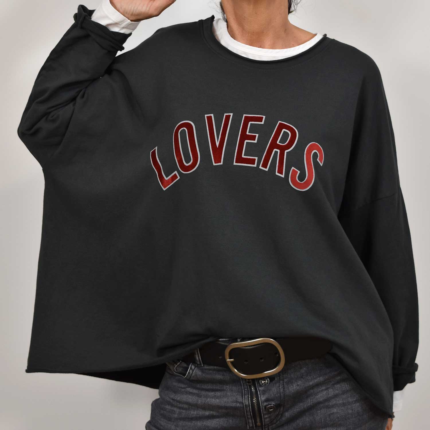 Sweatshirt Lovers blanc