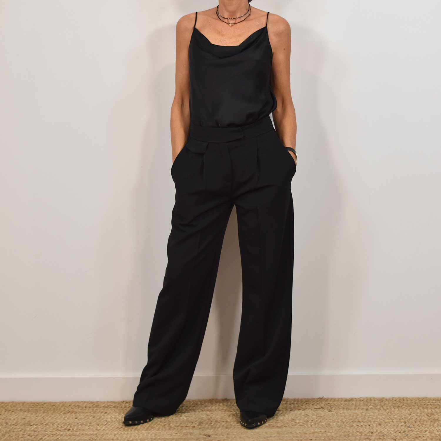 Black Wide leg pants