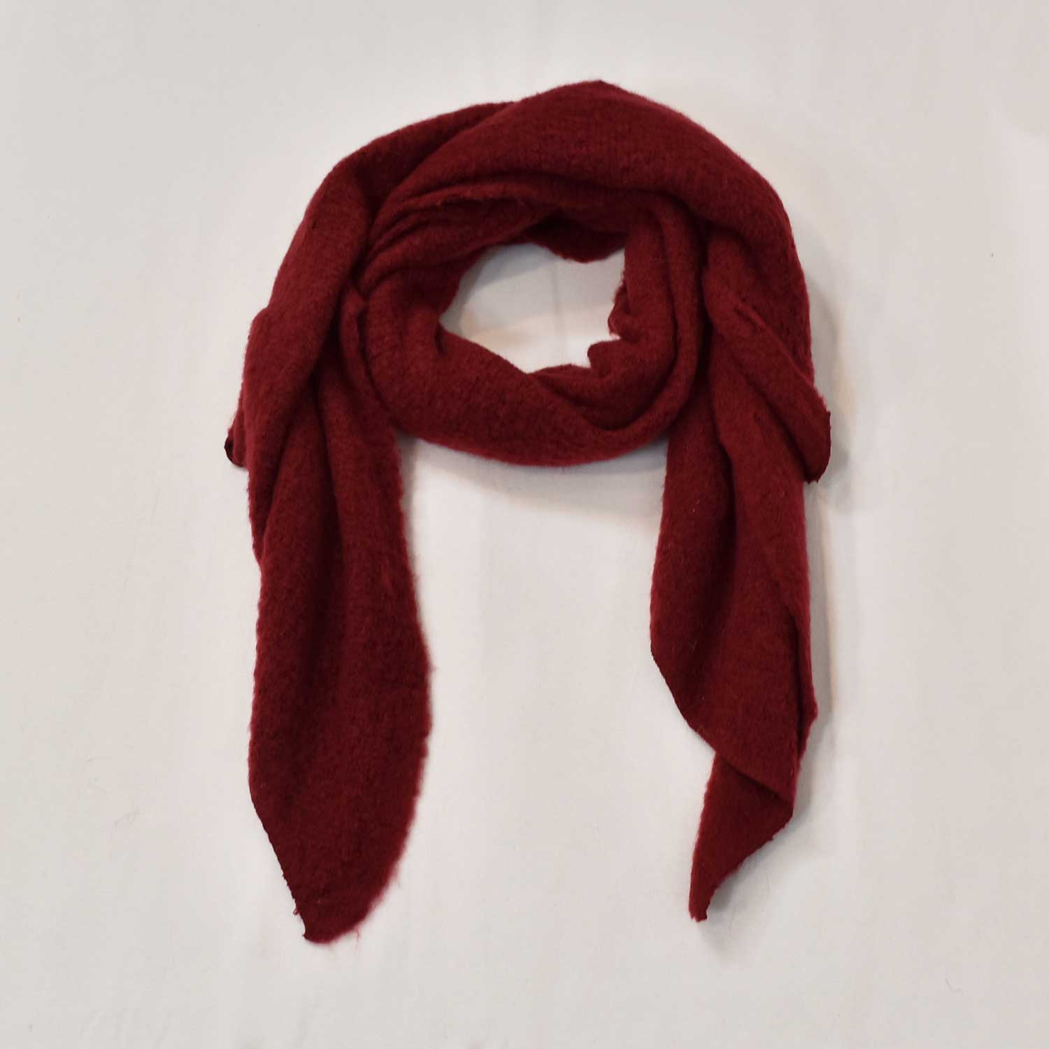 Burgundy soft scarf